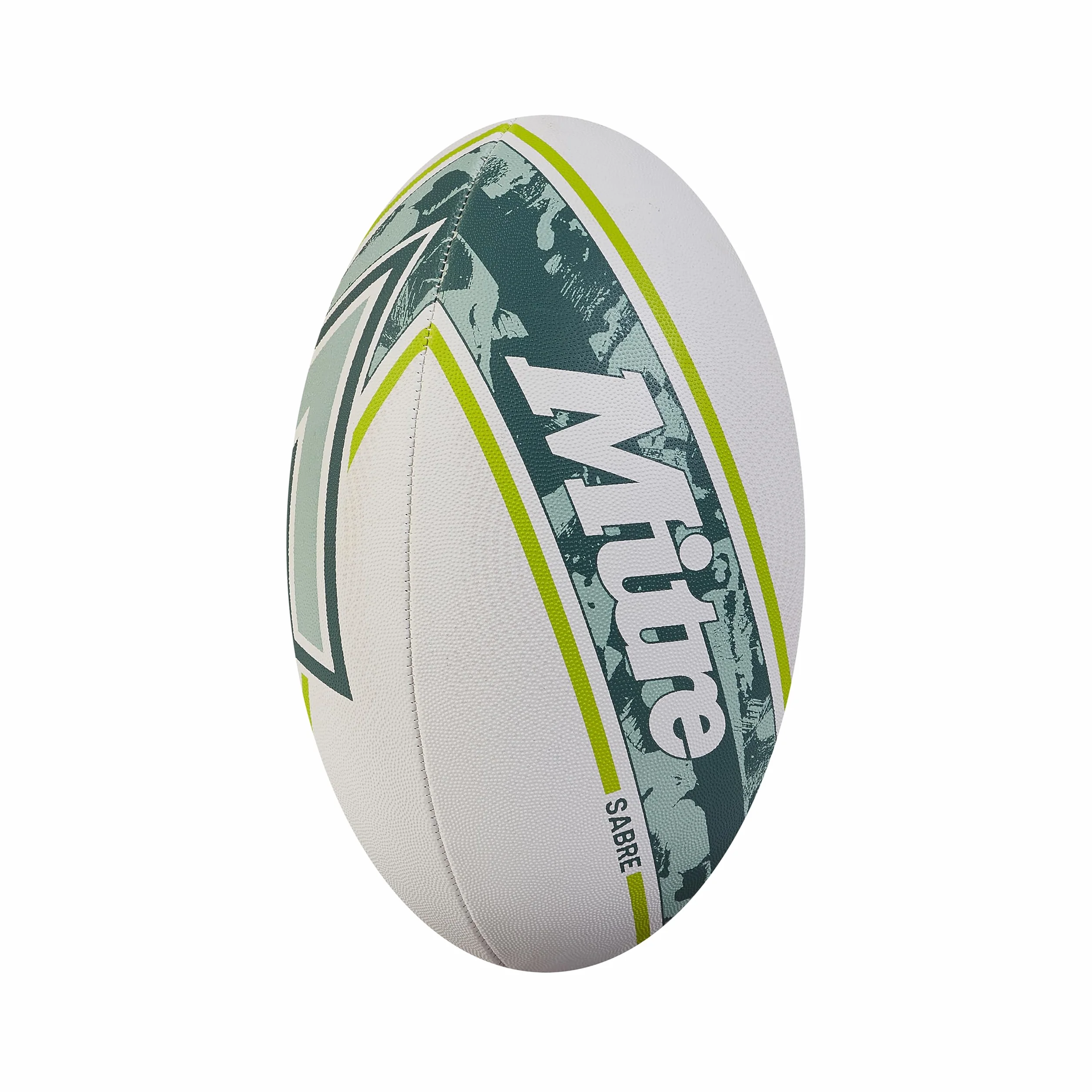 Piłka rugby Mitre Sabre D4P biała miętowa limonkowa 5
