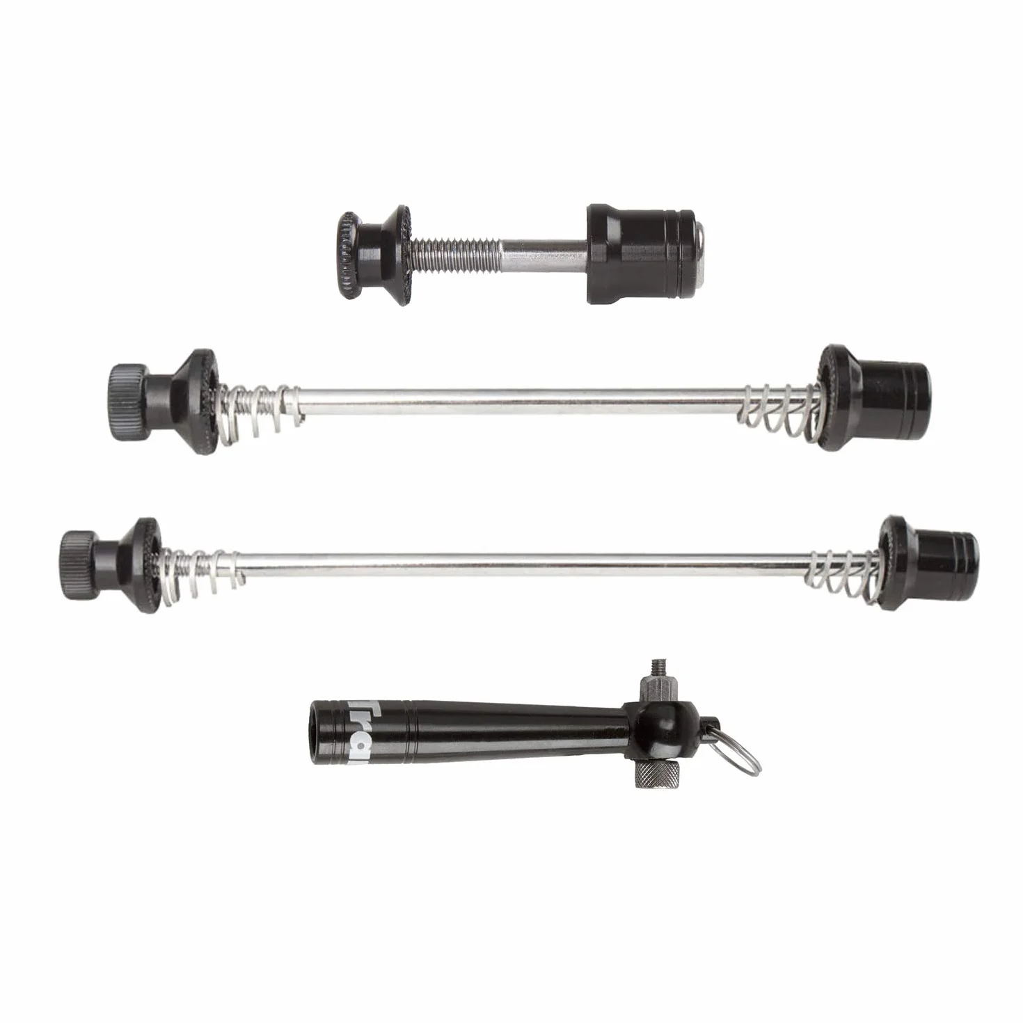 TranzX Components Zestaw szpikulców bezpieczeństwa Quick Release - czarny