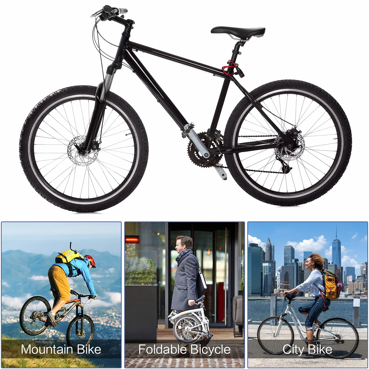 Zacisk sztycy rowerowej 27,2 mm ze stopu aluminium szybkie odpinanie czarny kołnierz do roweru MTB