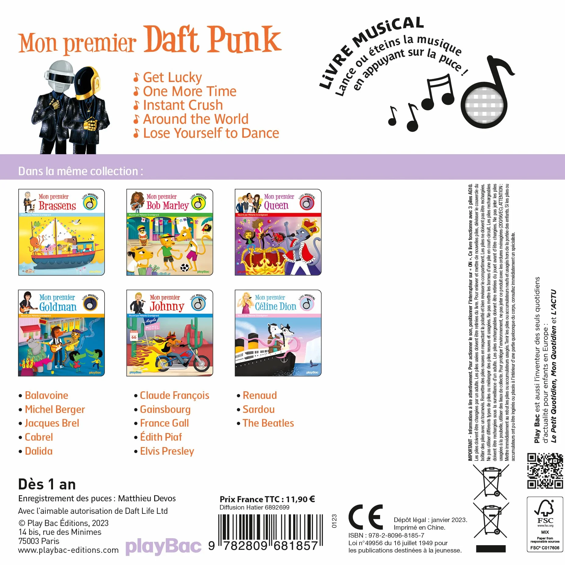 Livre musical - Mon premier Daft Punk