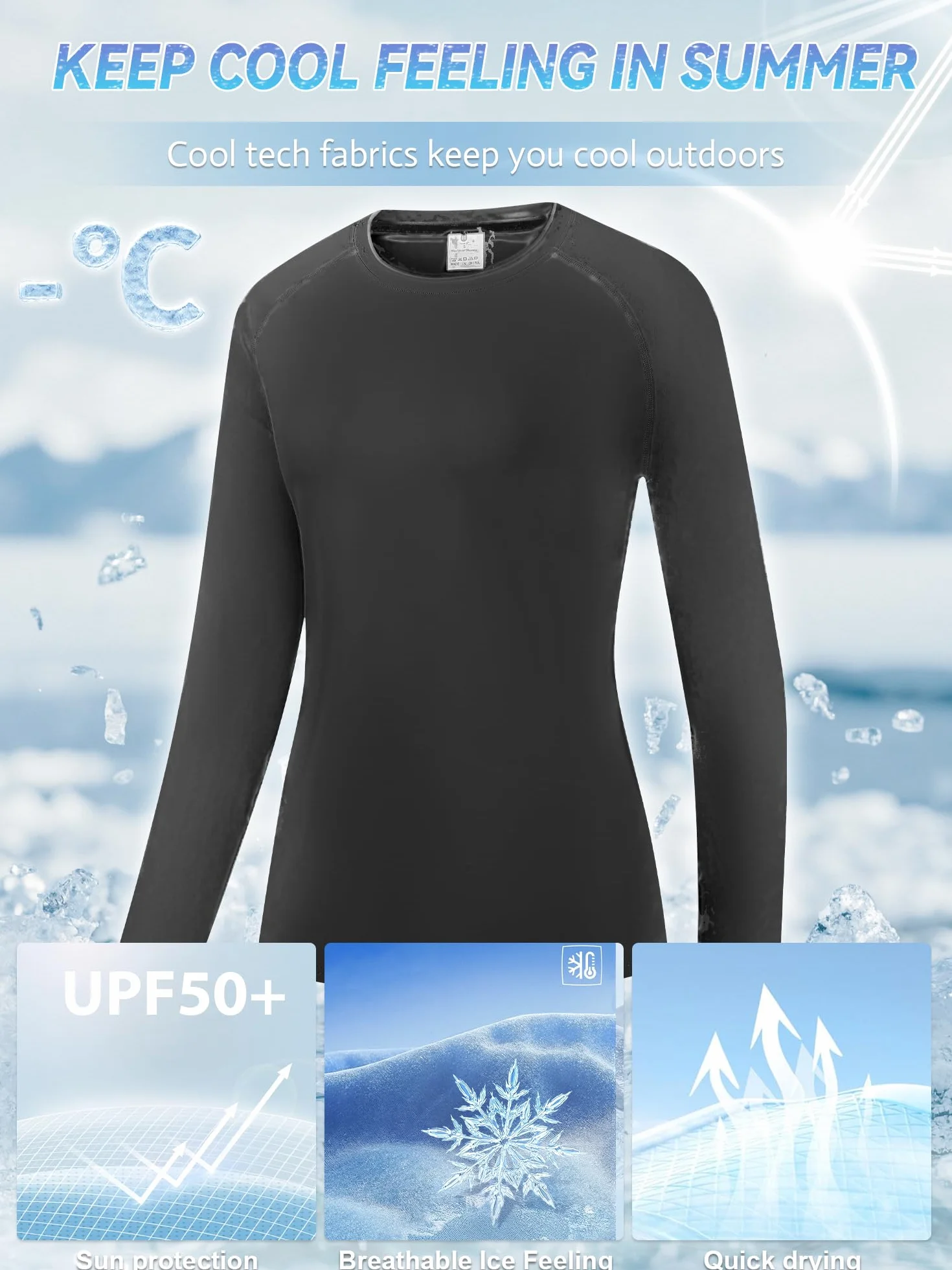 Damska koszulka rash guard UPF 50+ ochrona przed słońcem krótki rękaw szybkoschnąca SPF UV