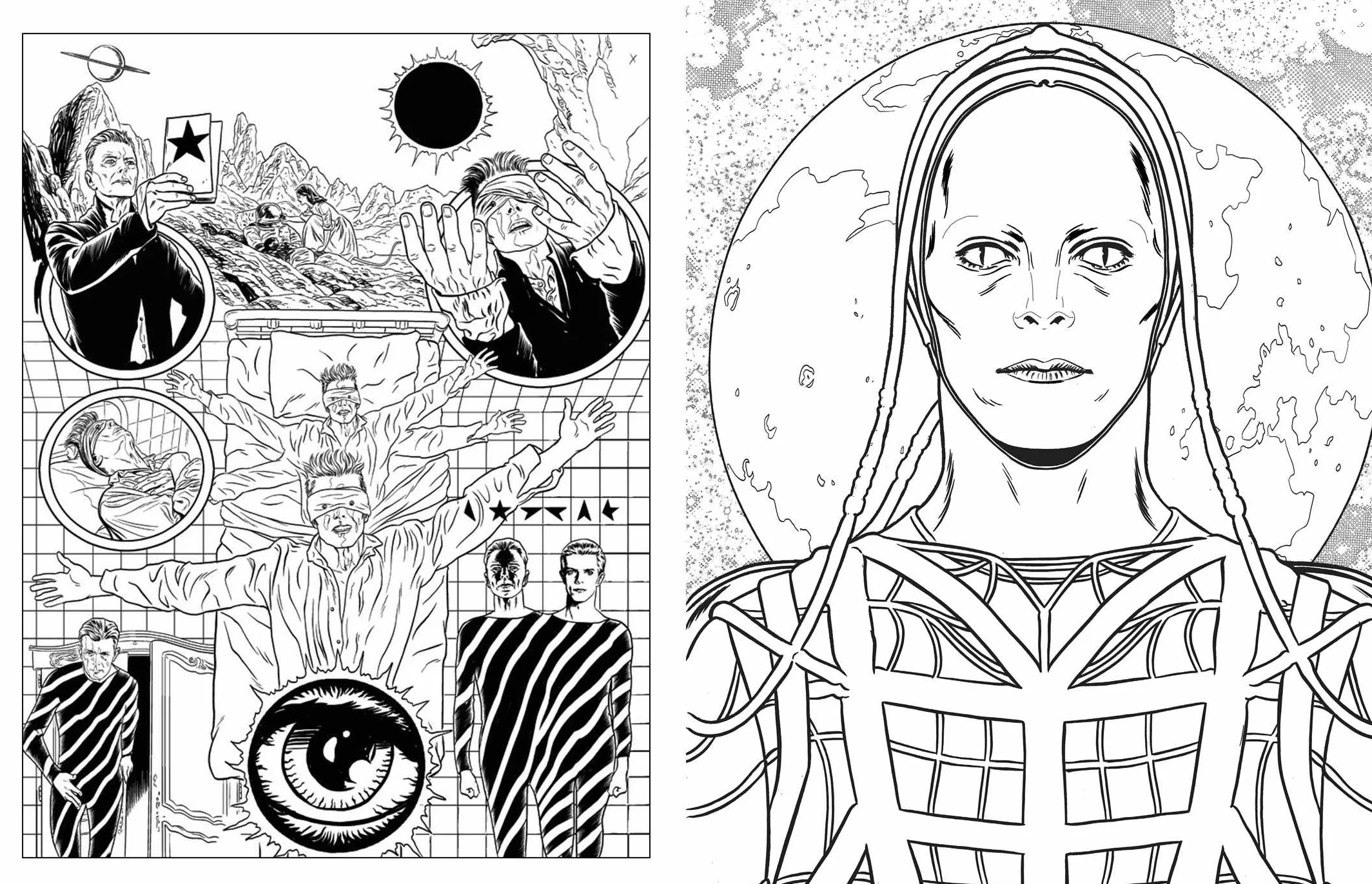 Bowie: A Michael Allred Coloring Book: The Unauthorized Coloring Book Based on the New York Times-Bestselling Graphic Novel Bowie!