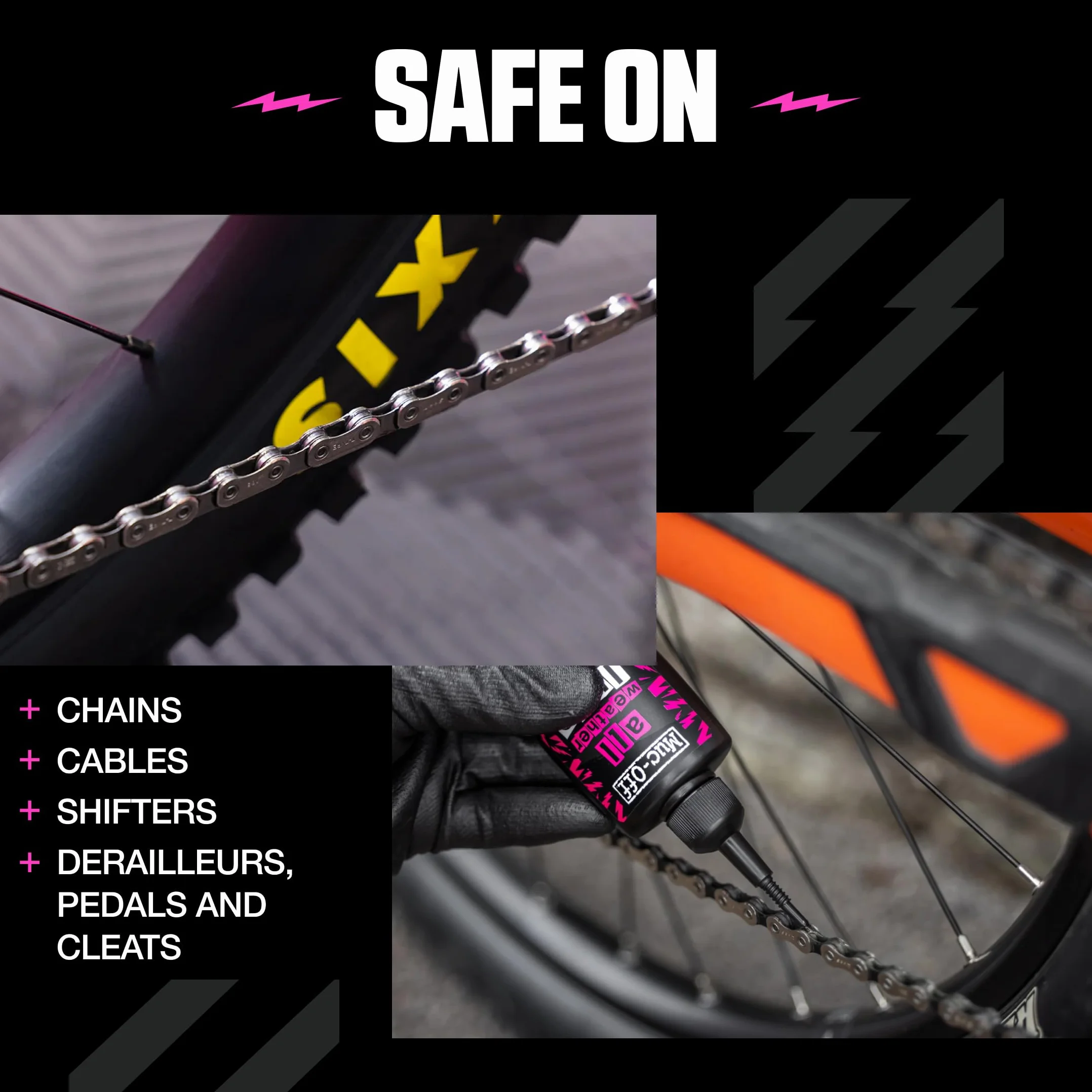 Muc-Off All-Weather Chain Lube, 50ml – Smar do Łańcucha Rowerowego, Olej do Łańcucha Rowerowego, Olej do Smarowania Łańcucha – Biodegradowalny Olej do Łańcucha do Każdych Warunków Pogodowych