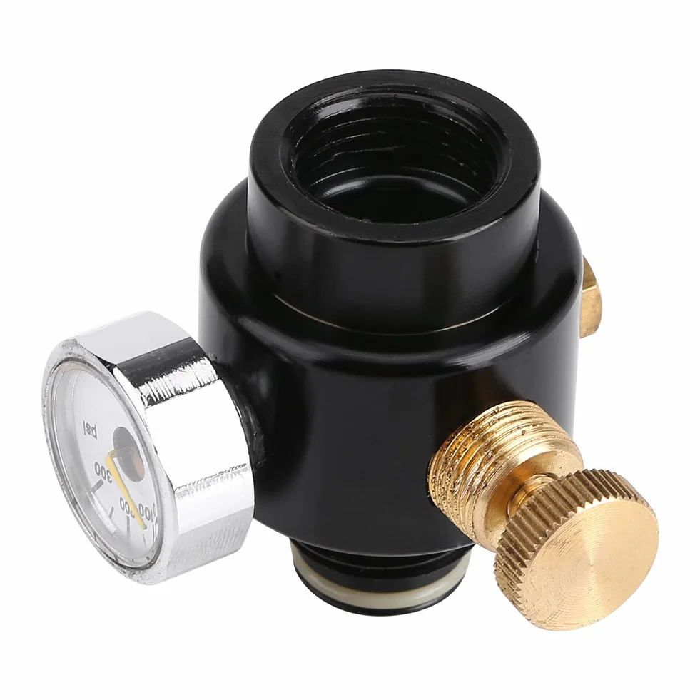 Regulator Paintball Stal Stopowa CO2 Sprężonego Powietrza Ciśnienie Wyjściowe 0-300 Psi