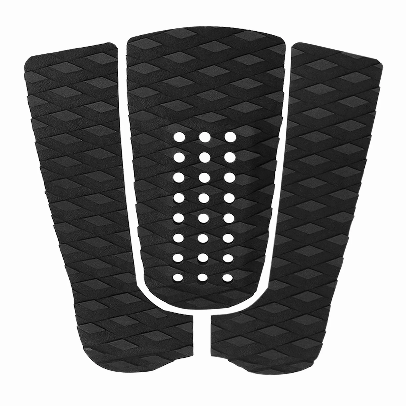Yosoo Health Gear Uchwyt do deski surfingowej, 3 sztuki podkładek antypoślizgowych, czarny