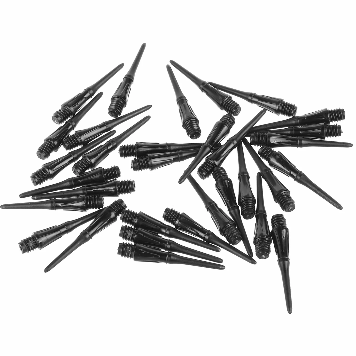 CyeeLife Końcówki do rzutek plastikowe 2BA 100 szt. czarne