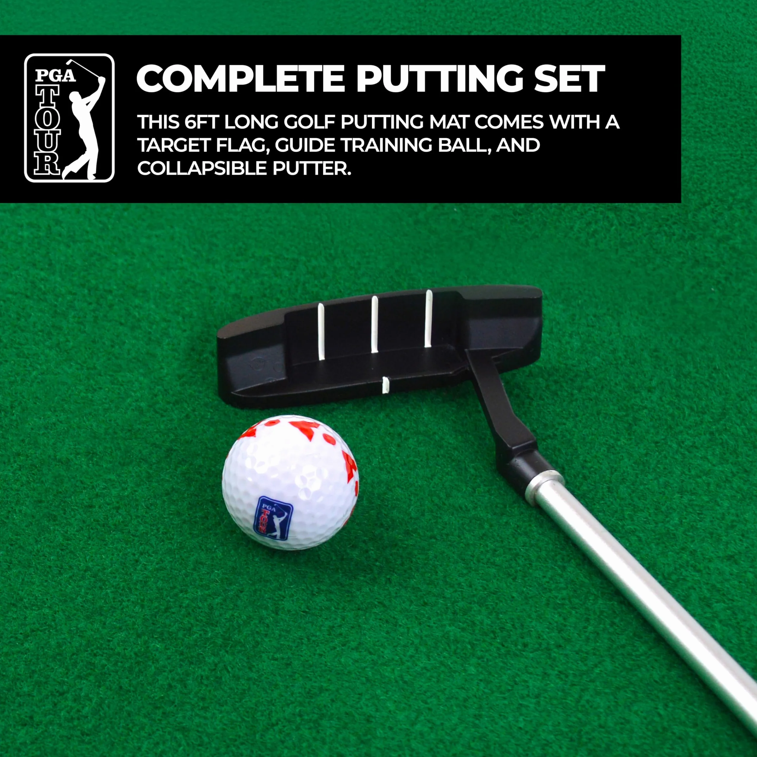 PGA TOUR Indoor Putting Set mata do modelowania z Putter