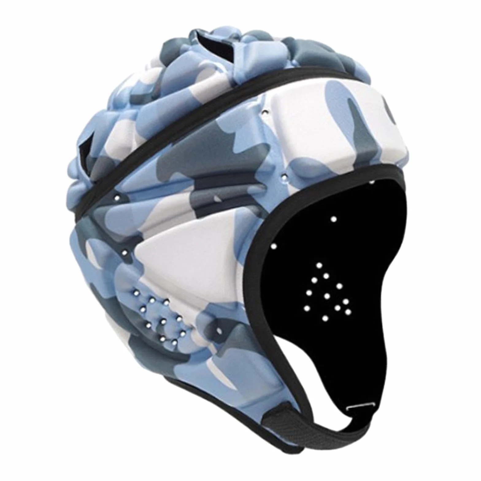 Kask rugby flaga futbolowa osłona głowy z miękką wyściółką regulowana ochrona głowy dla dorosłych juniorów nastolatków dla mężczyzn kobiet sporty na świeżym powietrzu