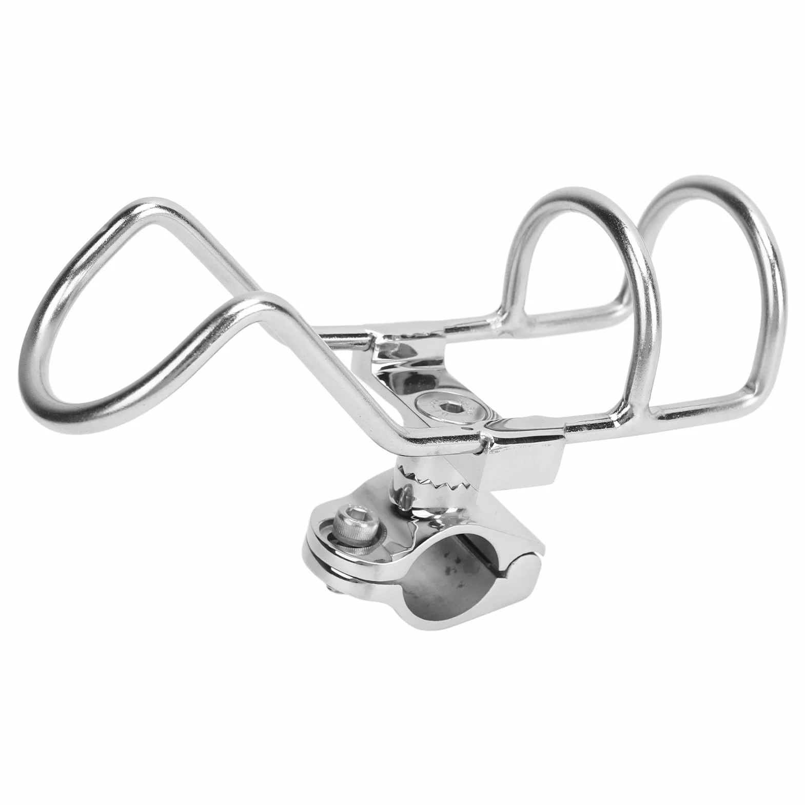 Zacisk Uchwytu na wędkę, Wygodny Uchwyt na wędkę do łodzi, Eleganckie Delikatne Polerowanie Kajaka (32mm)