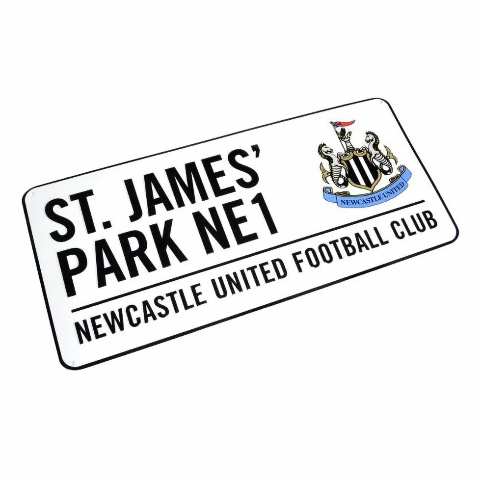Newcastle United Oficjalny znak uliczny wielokolorowy