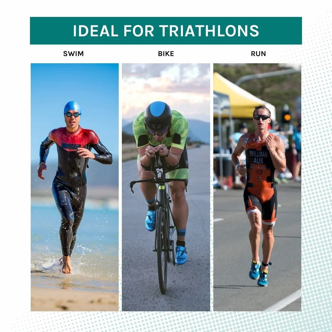 VeloChampion pasek na chip do pomiaru czasu triathlonowego regulowana wodoodporna opaska kostkę