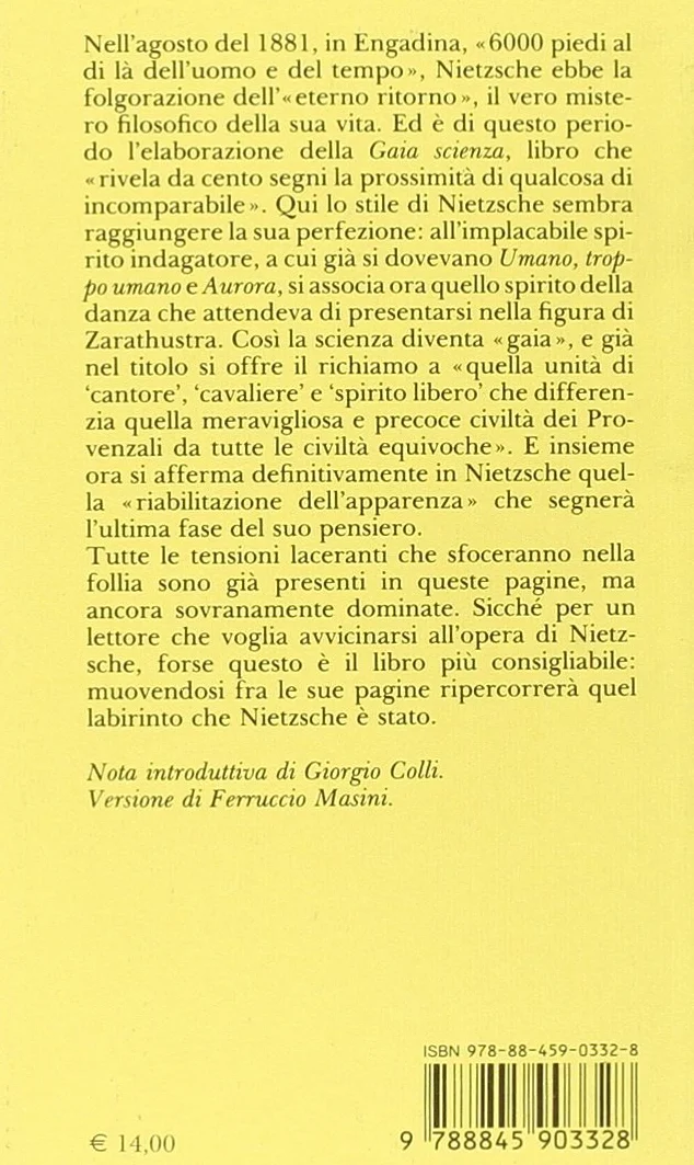 La gaia scienza e idilli di Messina