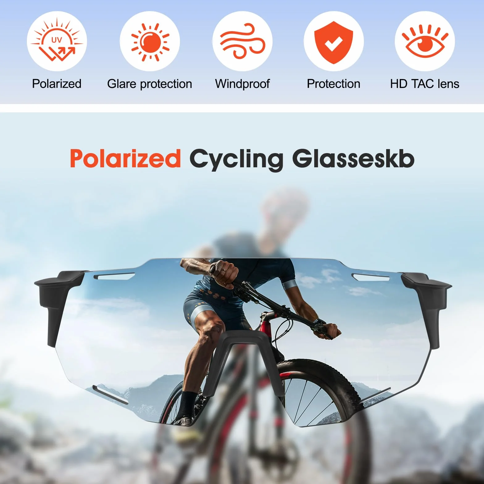 Mineup Rave okulary przeciwsłoneczne sportowe UV400 polaryzacyjne 3 sztuki