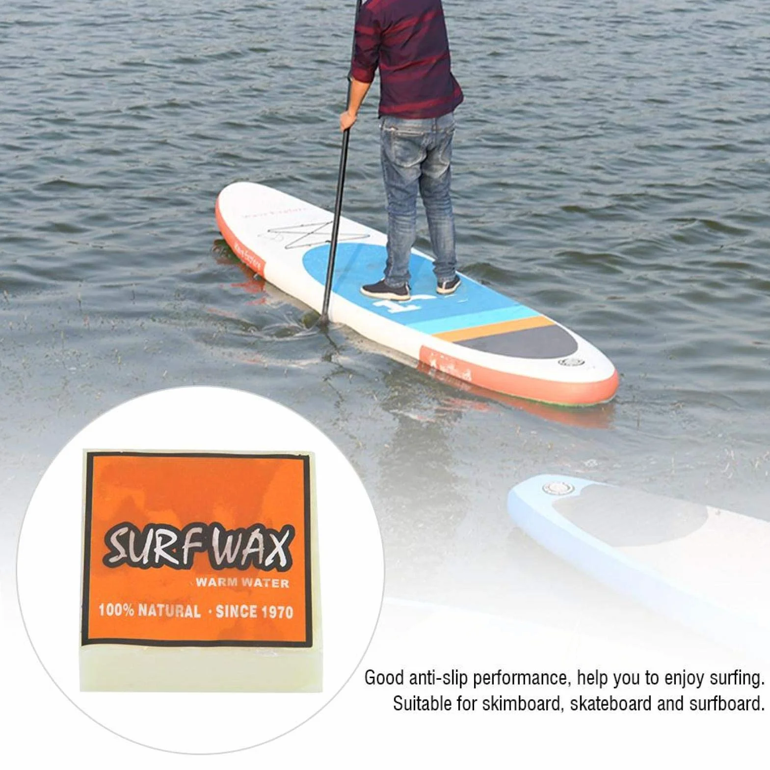 Alomejor Wosk surfingowy trwały wosk deskorolkowy surfowanie deska surfingowa wosk antypoślizgowy wosk surfingowy do deski surfingowej wosk do deski desce