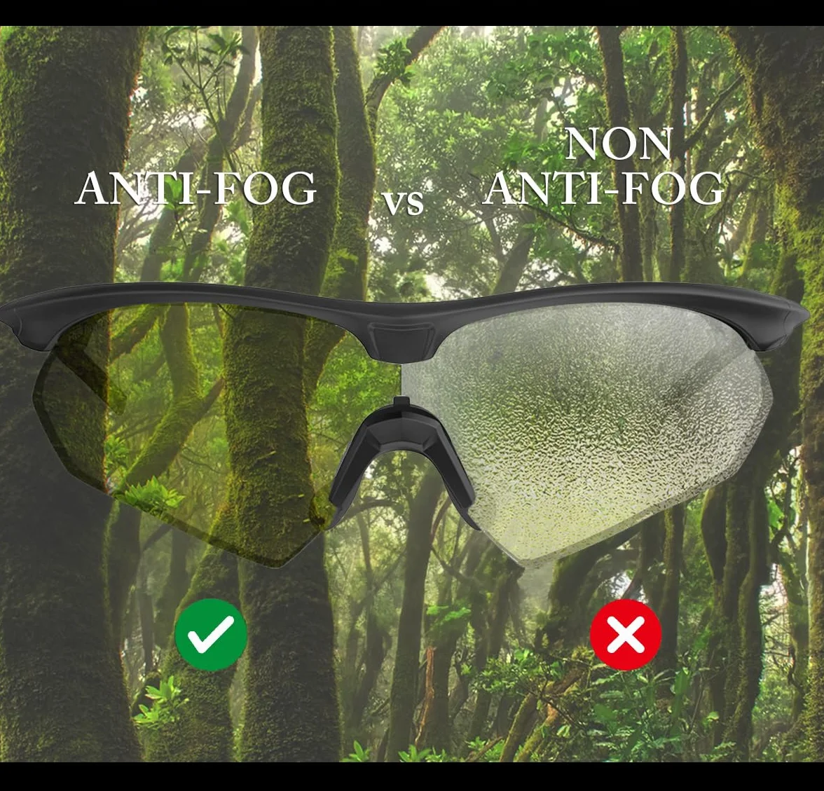 HTS HUNTERSKY S53 okulary ochronne balistyczne przeciwmgielne