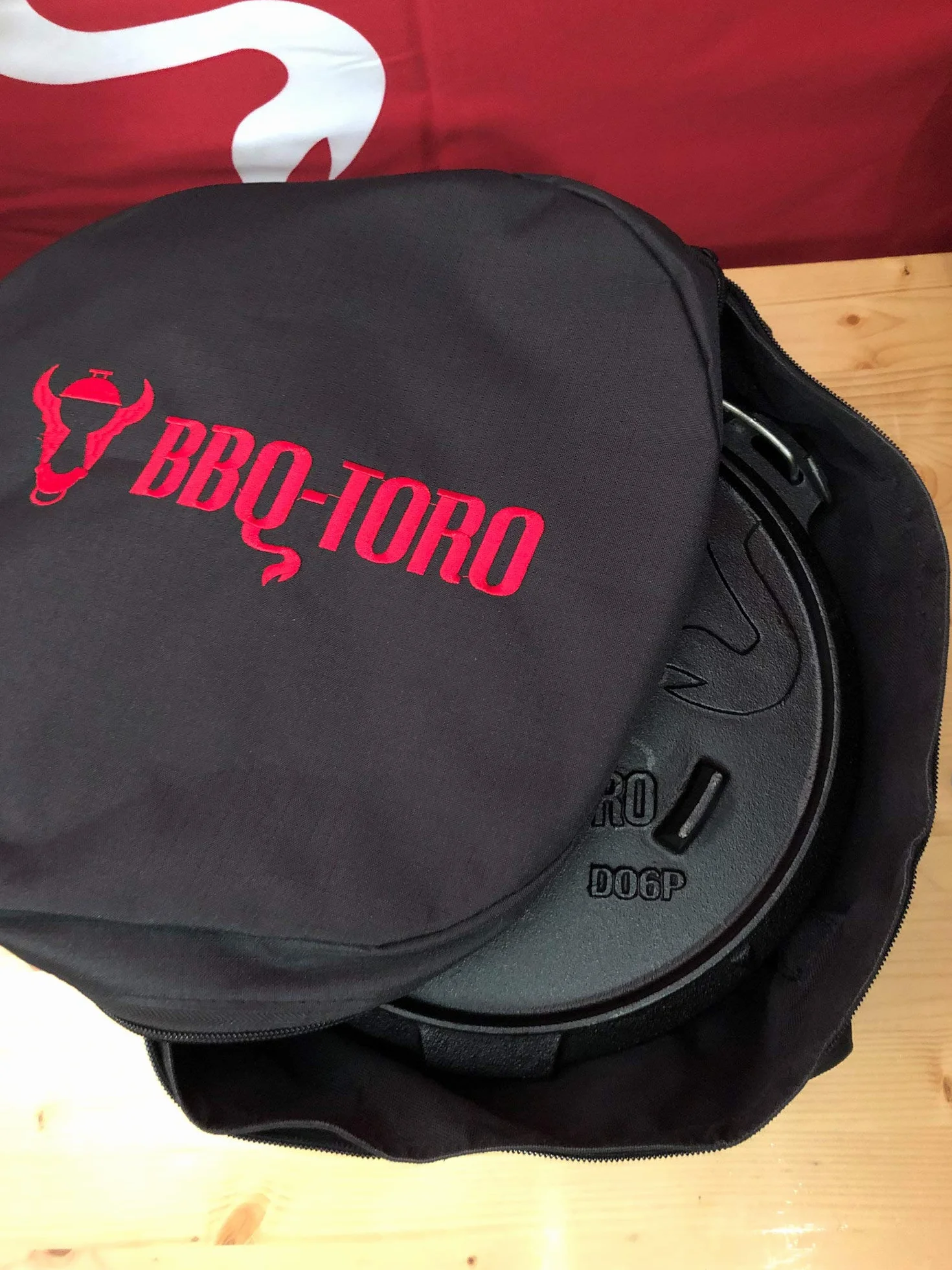 BBQ-TORO Bolsa de Transporte para Horno Holandés | Color Negro (Ø 31 x H 15 cm)