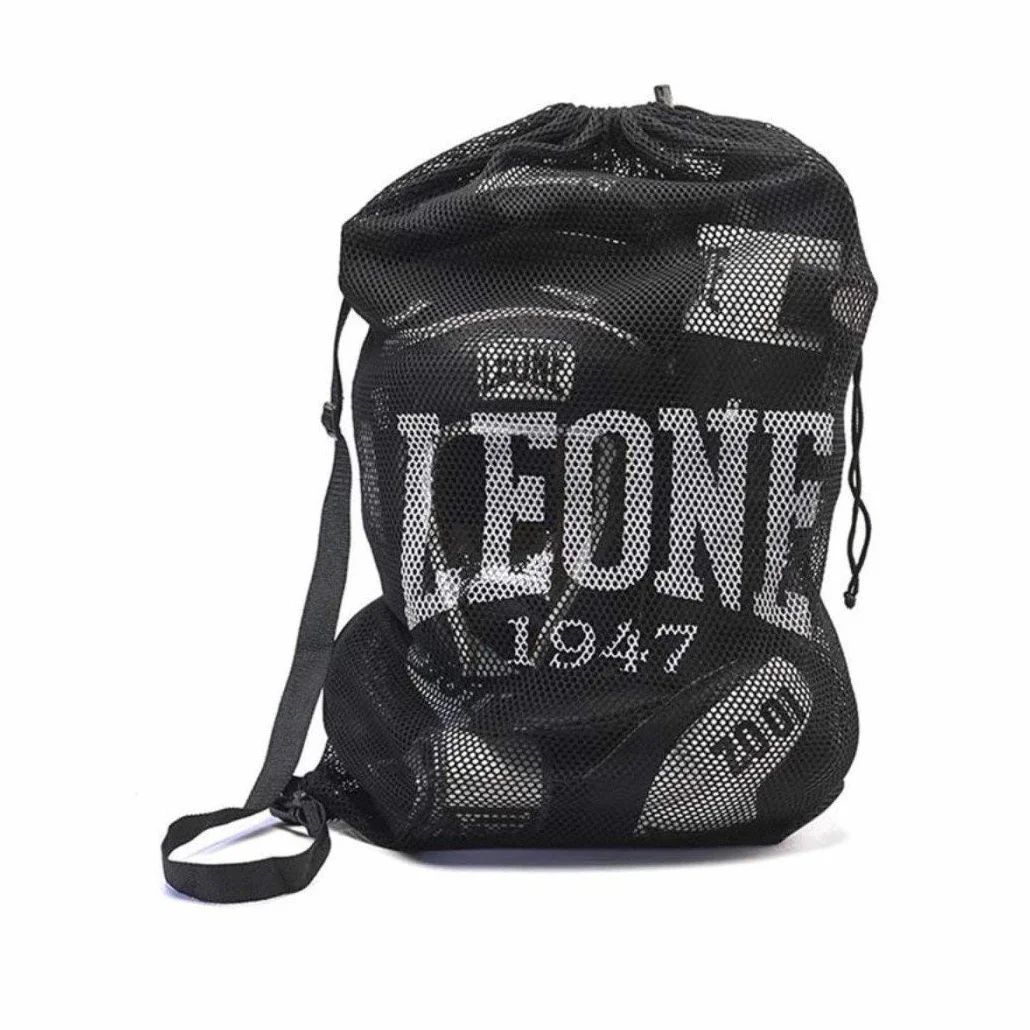 LEONE 1947 Torba sportowa siatkowa czarna AC900