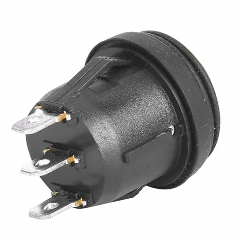 Przełącznik kołyskowy 5 szt., SPST ON/OFF/ON 3-pinowy 3-pozycyjny przełącznik zatrzaskowy 10A/125V 6A/250V wodoodporny mini przełącznik do samochodu łodzi