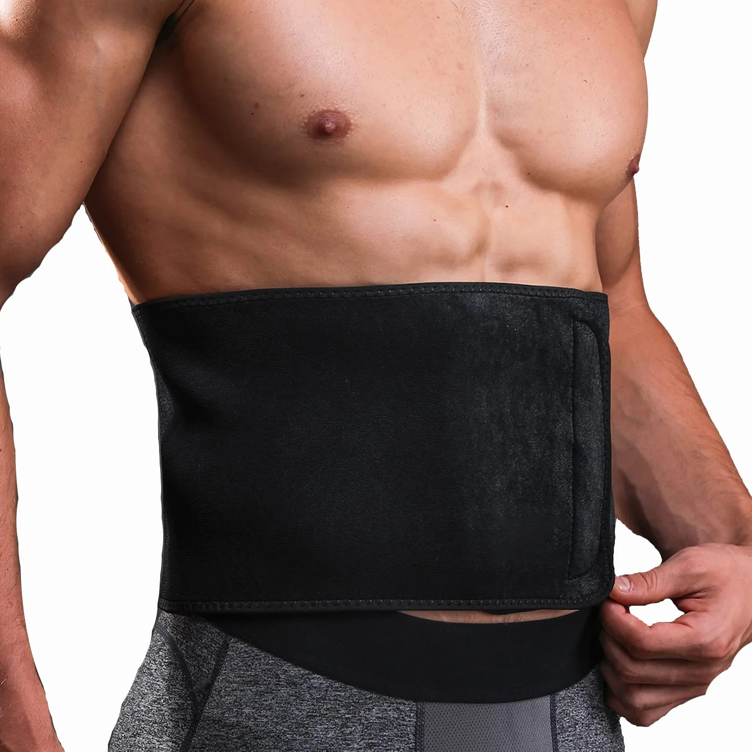 Pas wyszczuplający brzuch fitness trener talii regulowany pocący się dla kobiet i mężczyzn