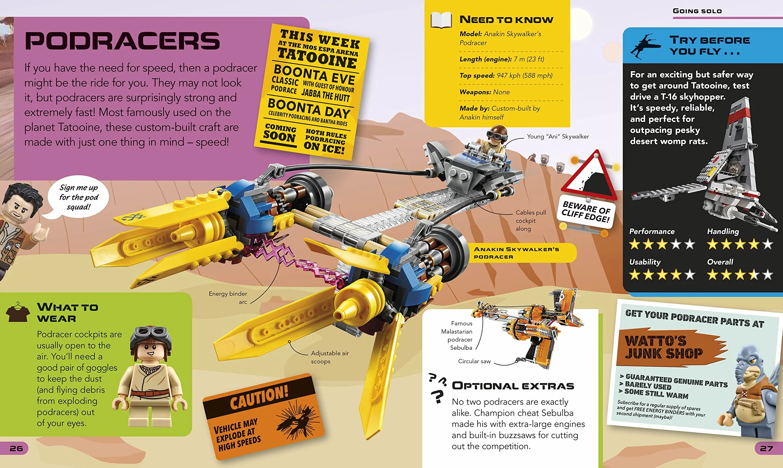 LEGO Star Wars Awesome Vehicles: With Poe Dameron Minifigure and Accessory