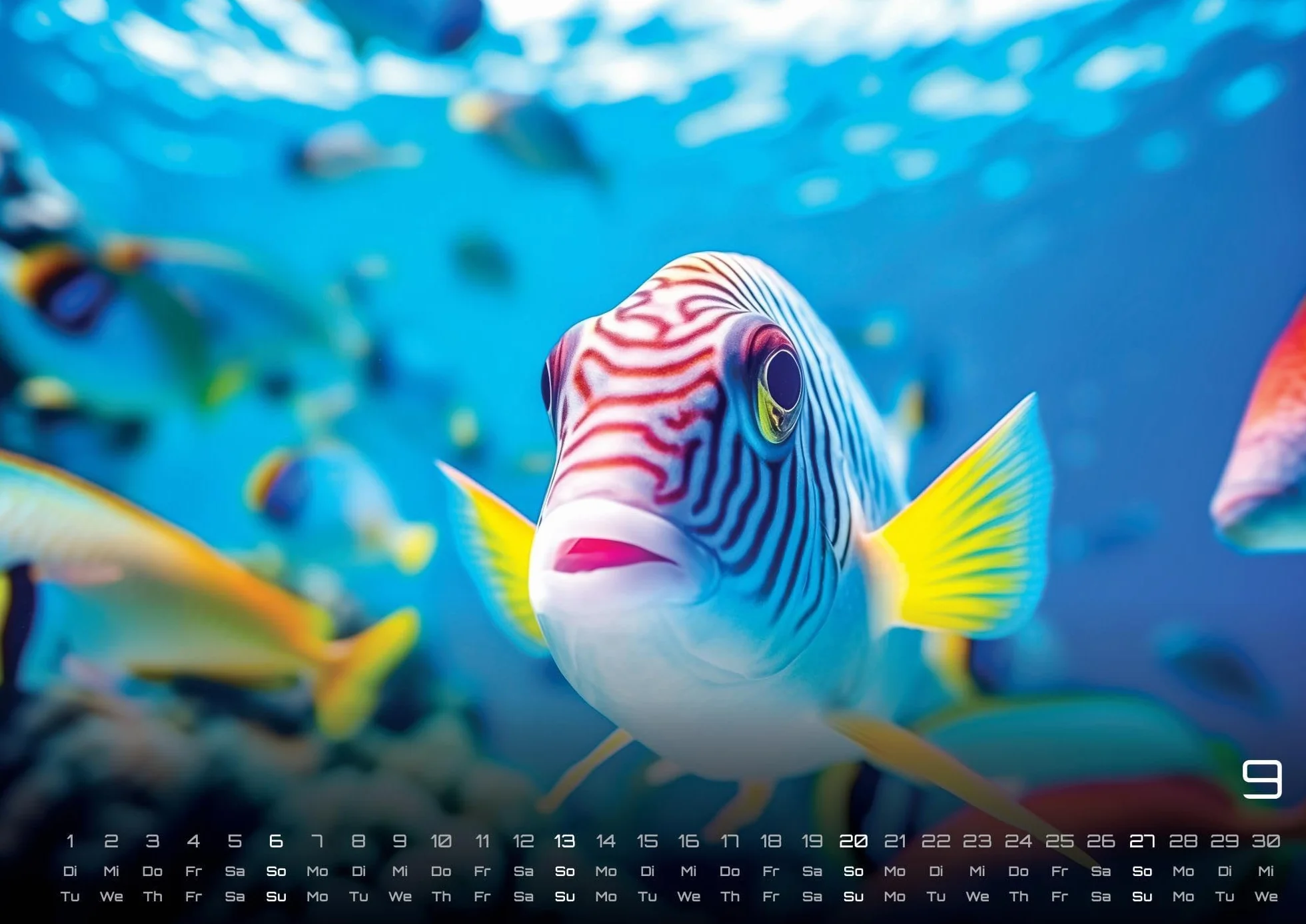 Sealife - verborgene Tiefen - 2026 - Kalender DIN A2: Der Wandkalender mit den schönsten Unterwasser-Motiven für das Jahr 2026 im extragroßen Format DIN A2 (ca. 60 x 42 cm)!