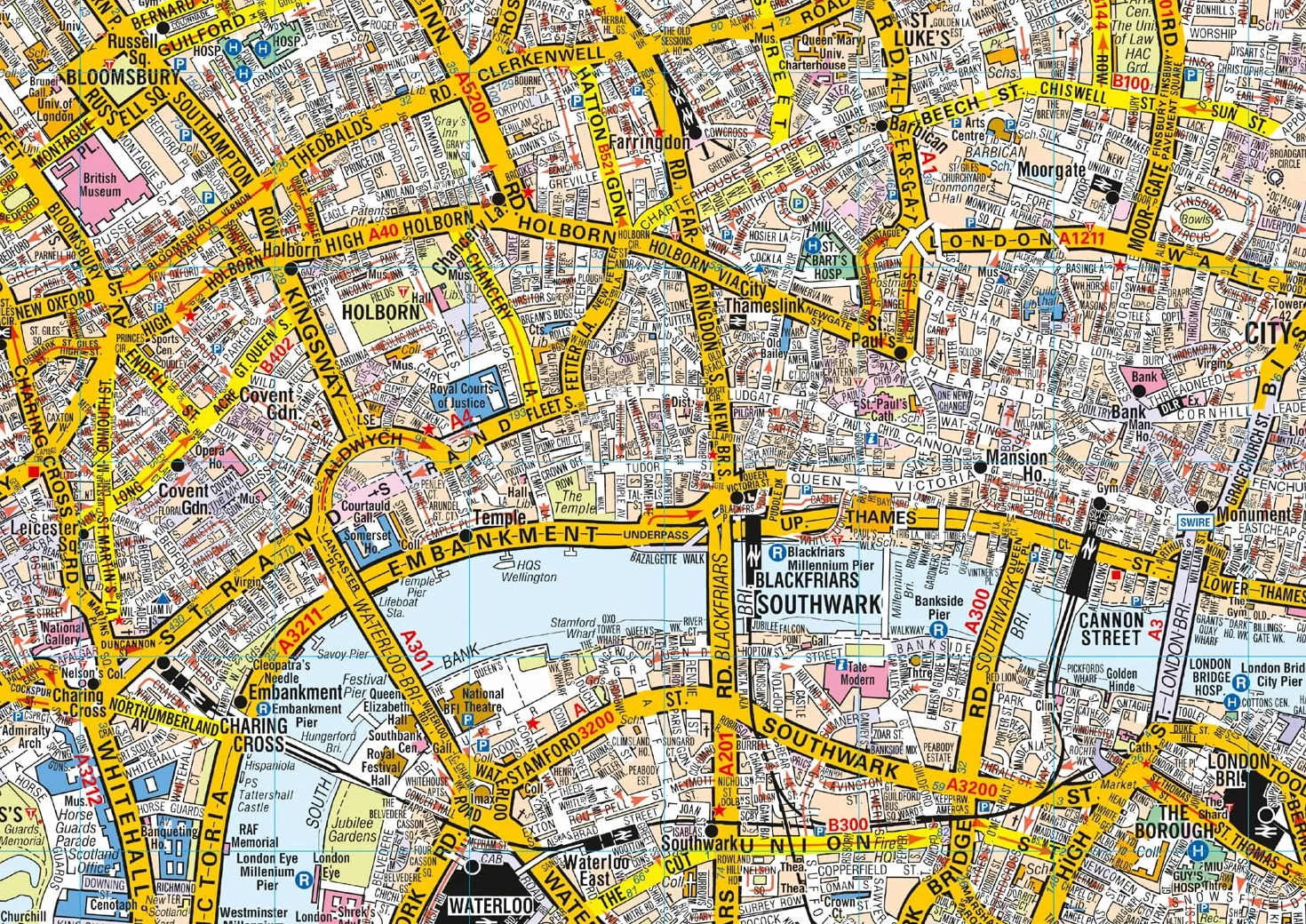 Central London A-Z Pocket Street Map: Detailed and accurate iconic street map of London