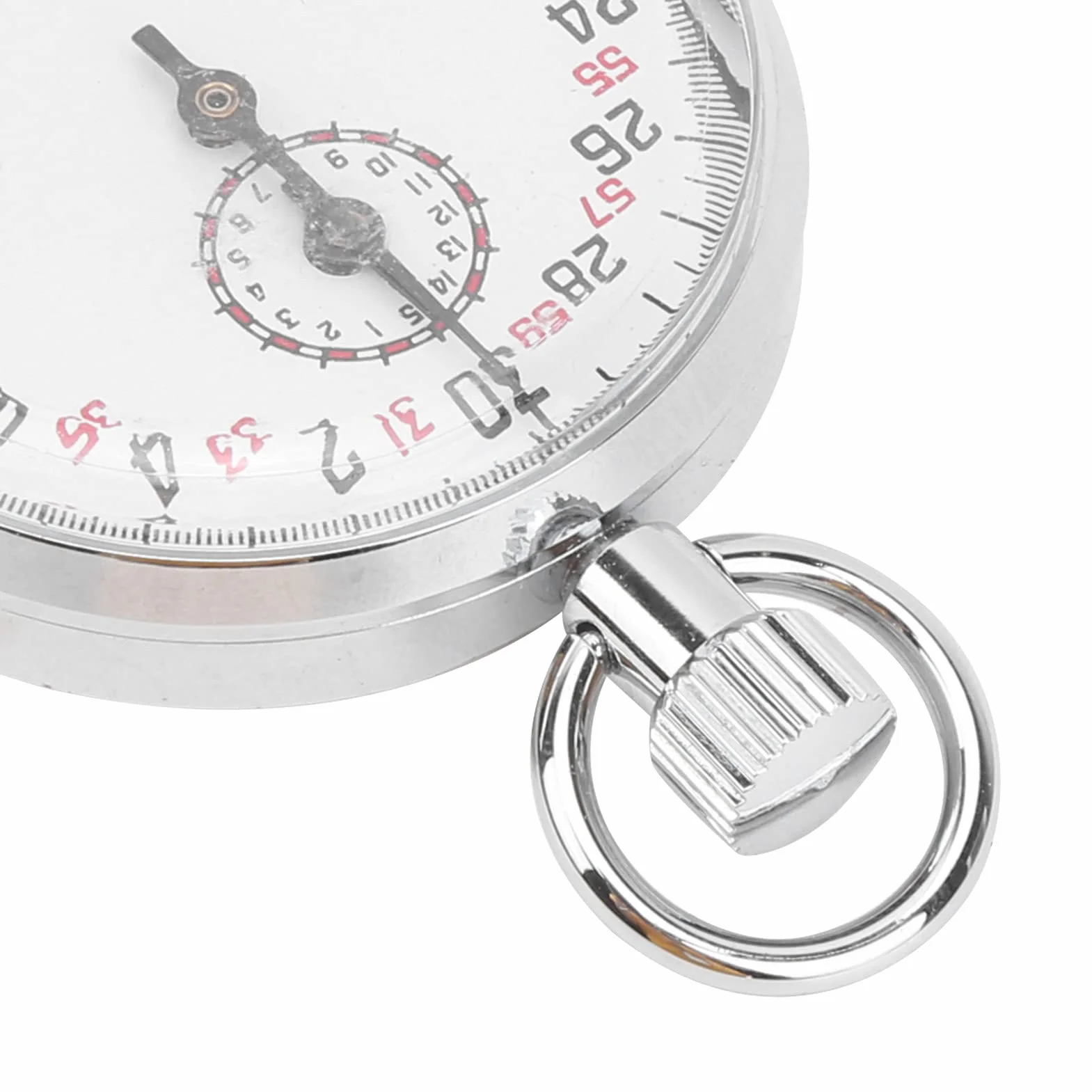 Mechaniczny Stoper Sportowy Ze Stali Nierdzewnej Chronograf Timer Przenośny Minutnik