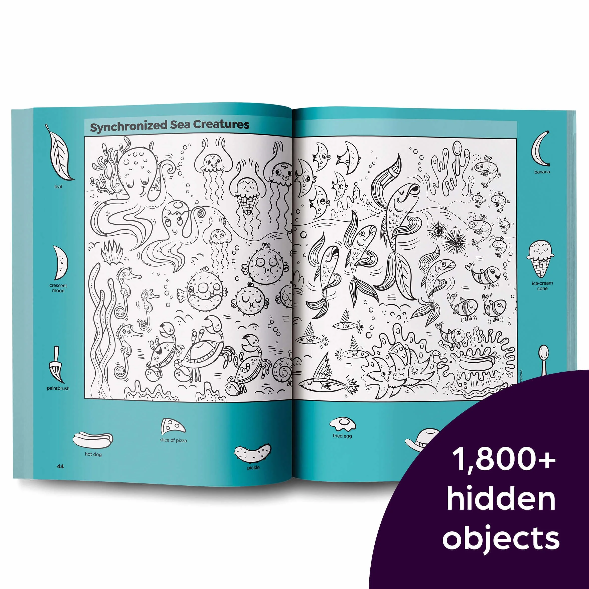 Ocean Puzzles: Over 100 Ocean-Themed Search and Find Puzzles for Kids 6 and Over, Featuring Sea Creatures, Marine Animals, Underwater Scenes and Over 1,900 Hidden Objects