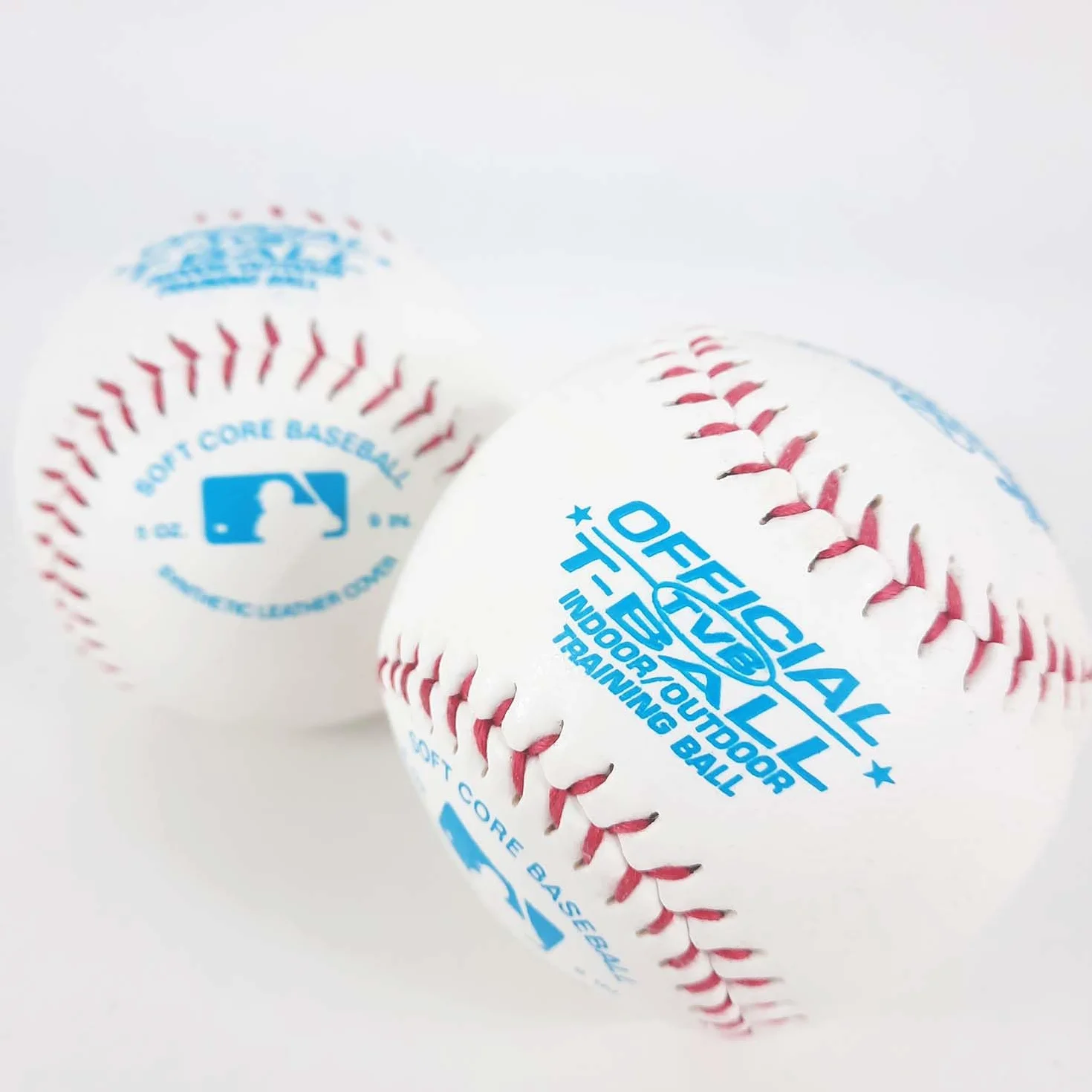 RAWLINGS 2 STUKS TVB Soft Training Baseball - biały - 2 cali