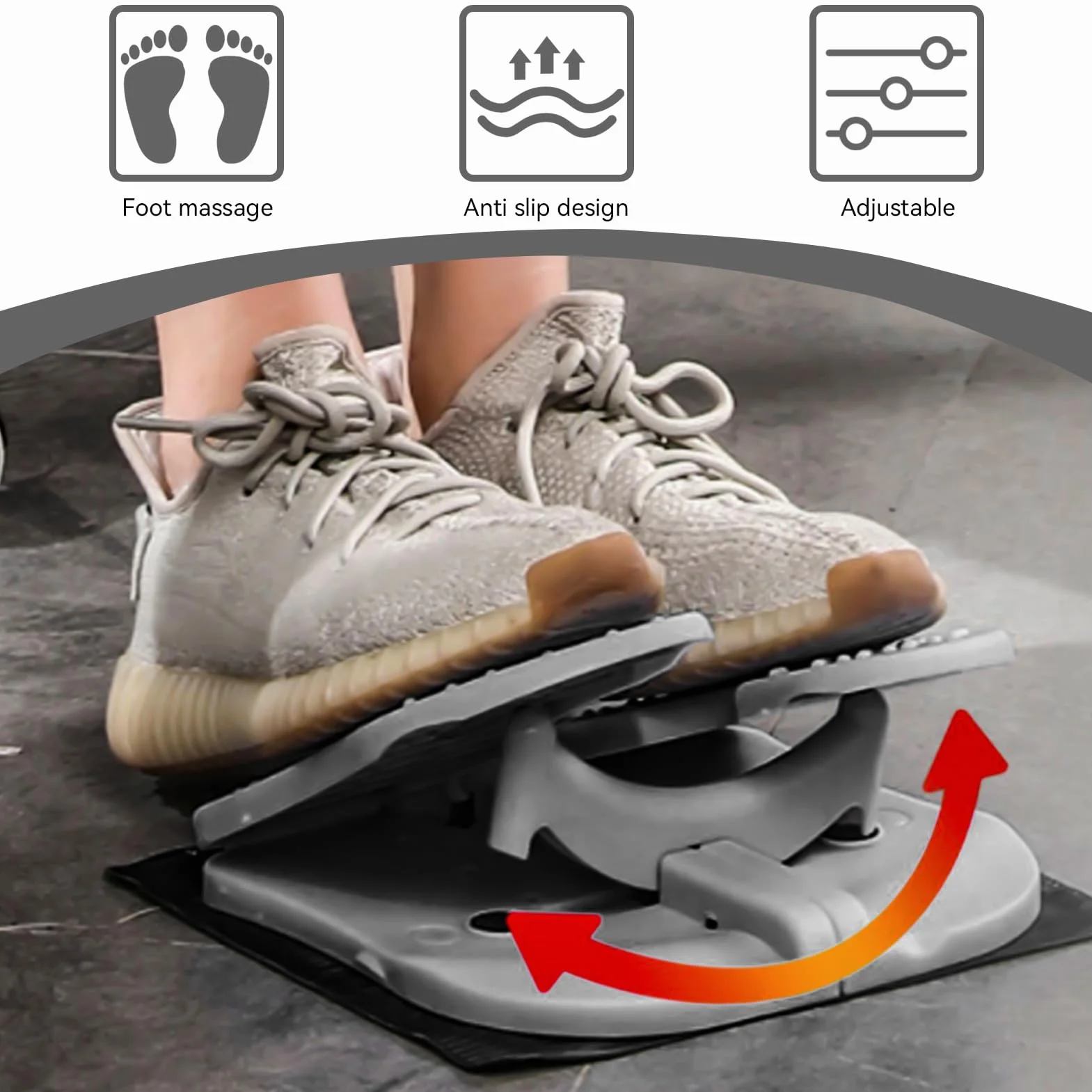 Stepper fitness składany pedał nożny do ćwiczeń mini stepper