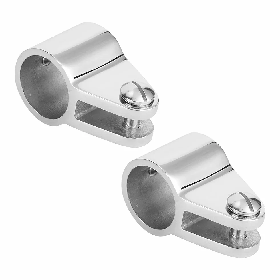 2 Szt. Prowadnica Szczęki łodzi, Fydun Szczęka Bimini ze Stali Nierdzewnej Okucia do łodzi Morskich dla Nadmuchiwanych Jachtów z Włókna Szklanego(22MM)