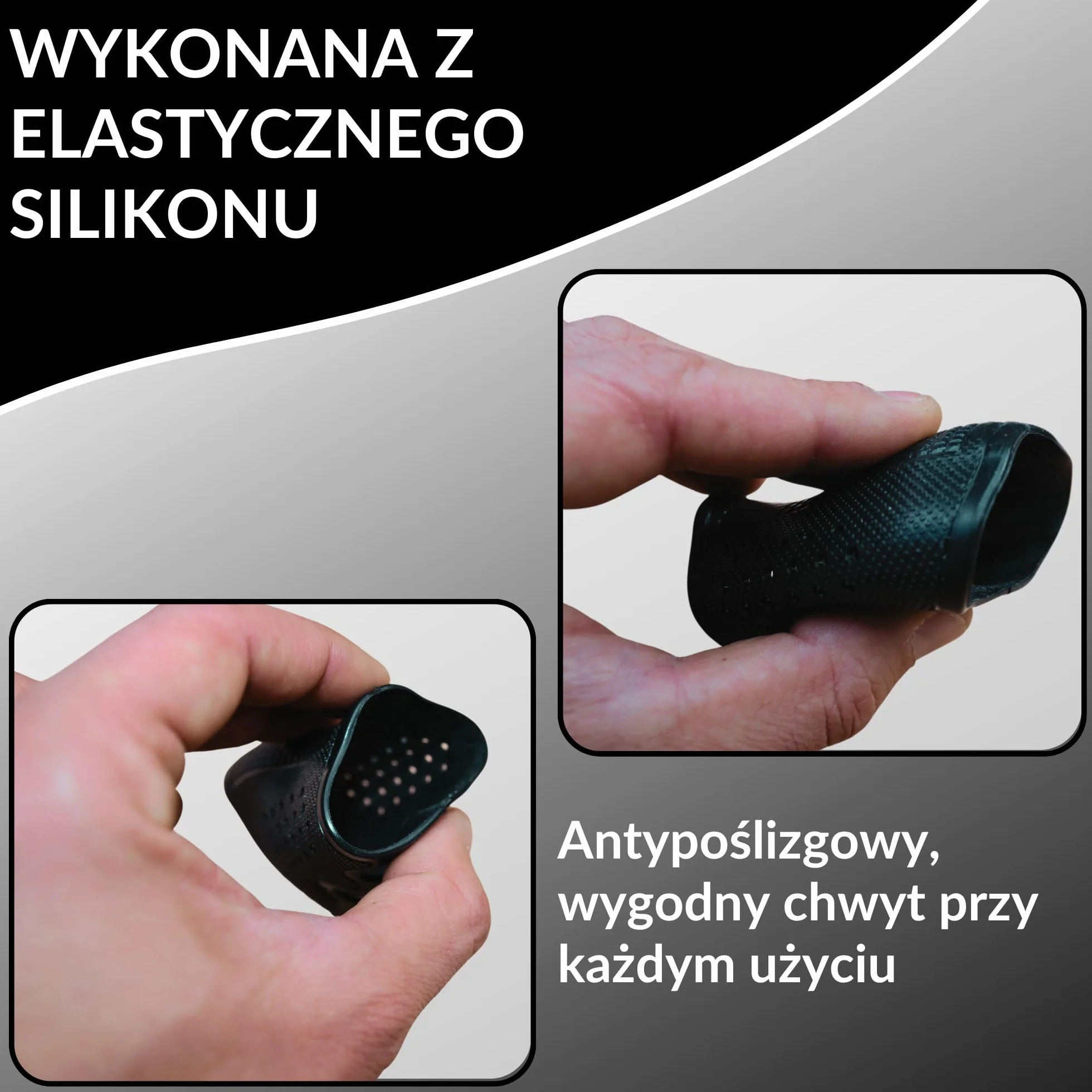 Gumowa Osłona Chwytu Airsoft Silikonowy Grip Antypoślizgowy do Pistoletu i Karabinu