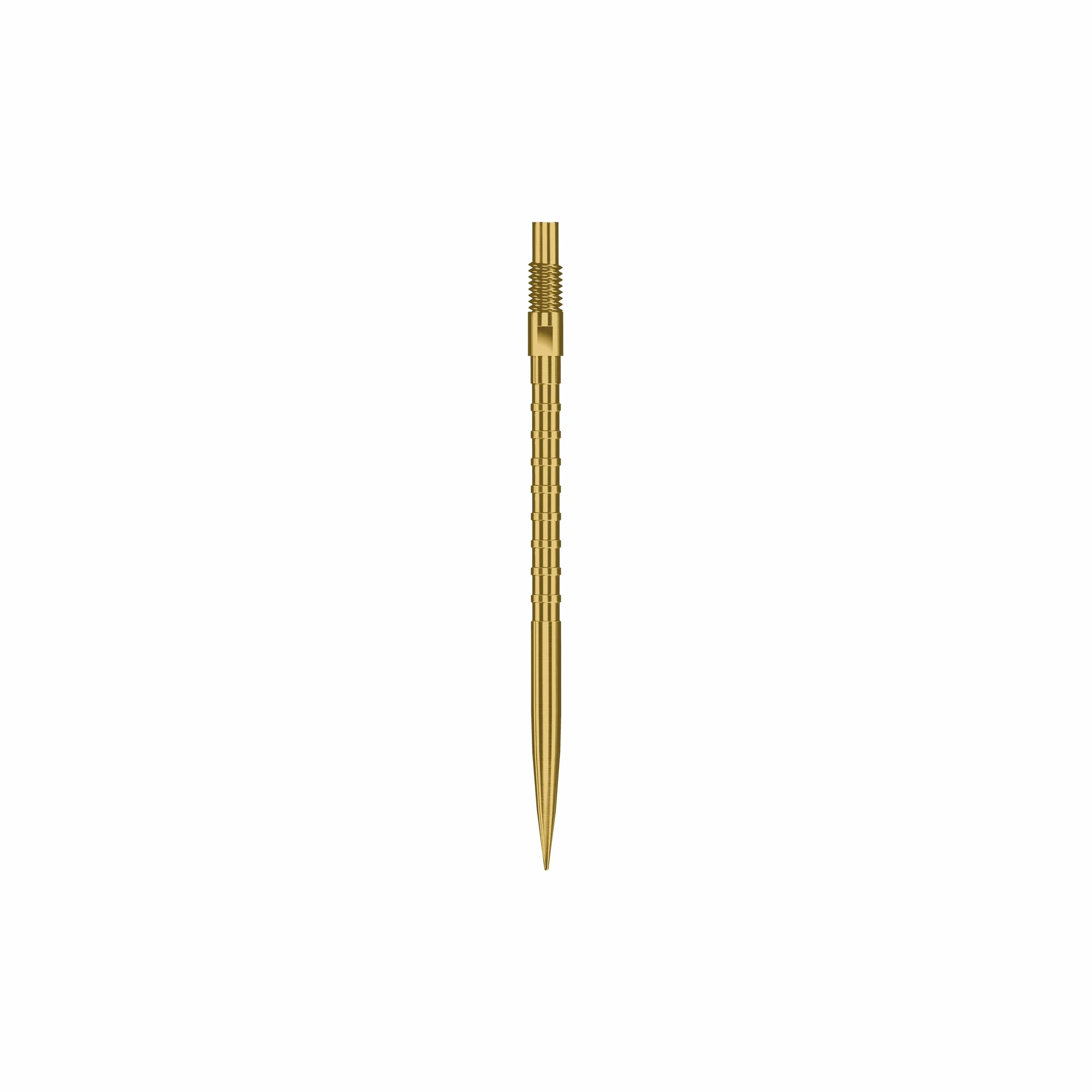 Harrows HM Grip Heavy Metal Quick Points – punkty do rzutek inspirowane Ryanem Searle z kwadratowymi pierścieniami na palec – system szybkiego punktu do szybkiej wymiany punktów, złoto 40 mm