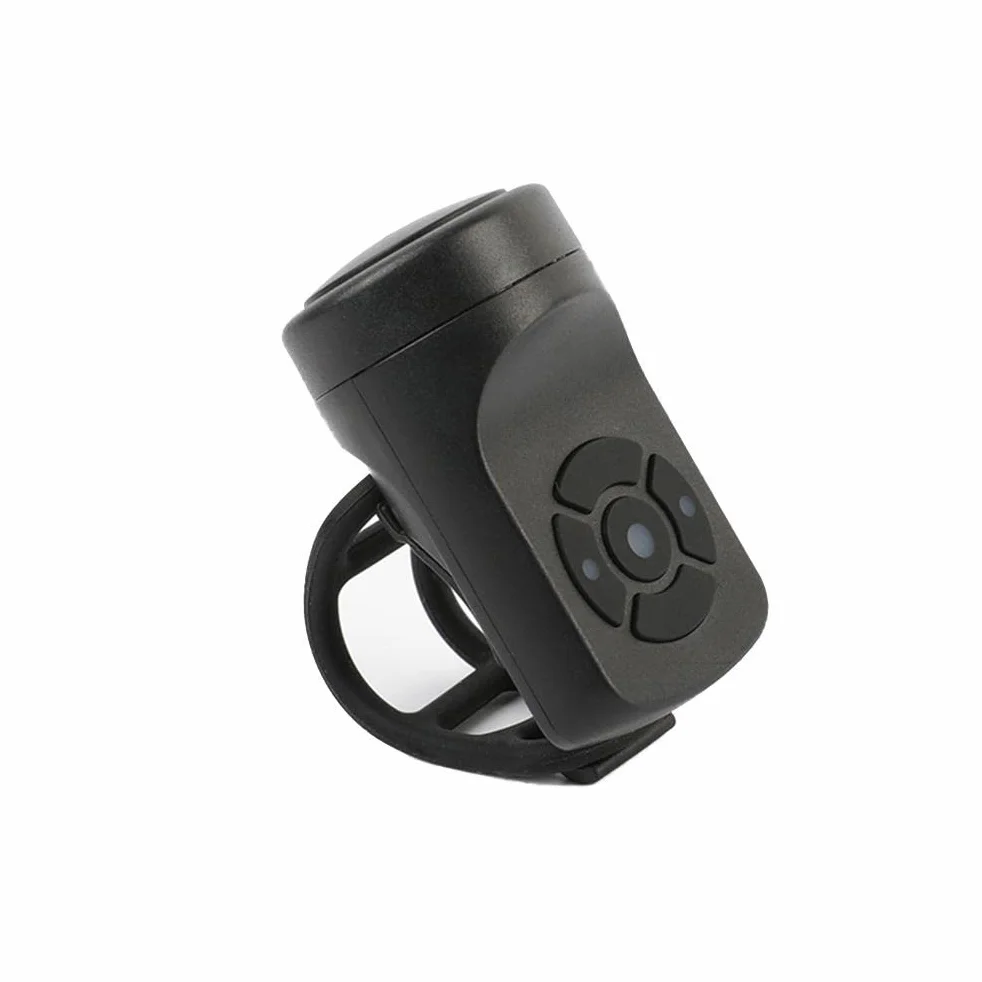 Dzwonek rowerowy, elektryczny dzwonek rowerowy z wyraźnym i melodyjnym dźwiękiem, przenośny klakson rowerowy USB do ładowania z alarmem do roweru szosowego MTB, czarny, 6 x 3,4 cm