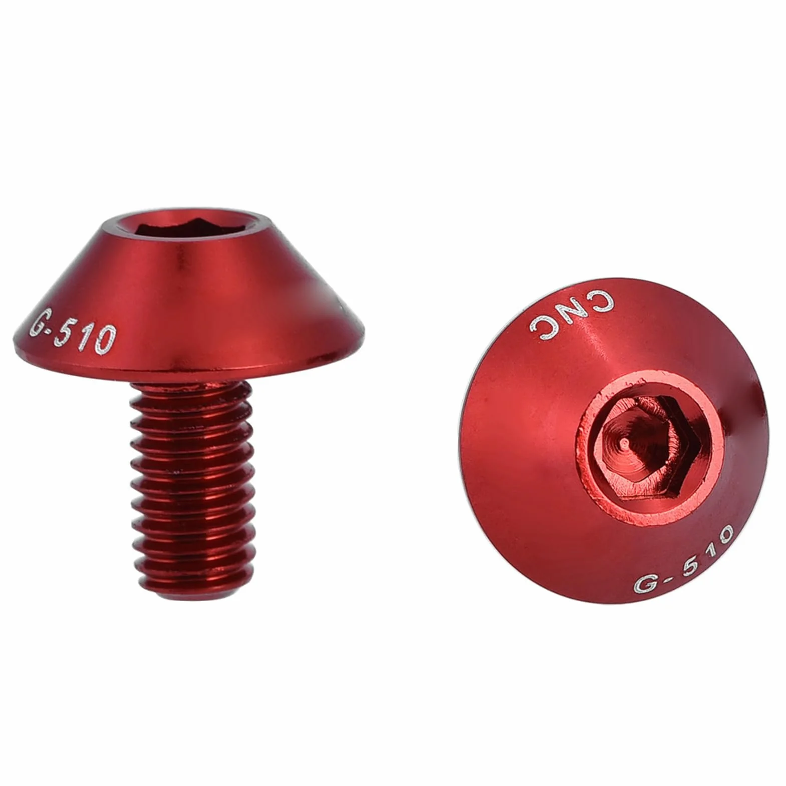 Śruby do uchwytu na bidon rowerowy M5 12mm 2 szt. G-510 (czerwony)