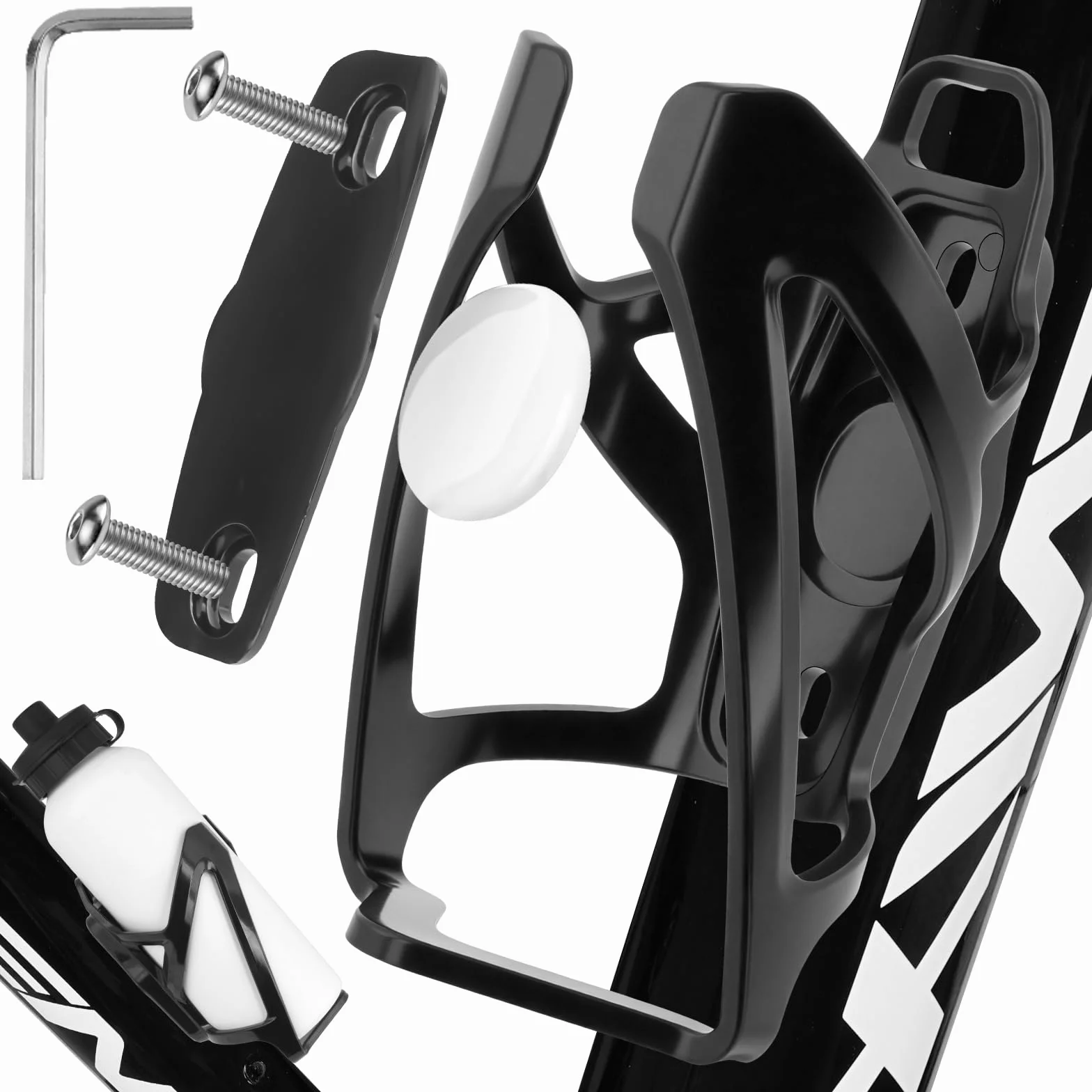 Uchwyt rowerowy do Apple AirTag, ukryty pod uchwytem na bidon rowerowy, antykradzieżowy, lokalizator GPS, uchwyt na butelkę wody do rowerów MTB, rowerów szosowych