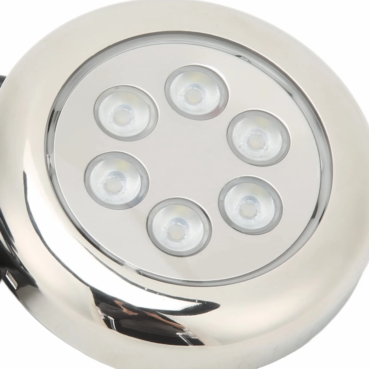 LED Podwodne światła łodzi, 3.5in IP68 wodoodporny LED podwodne światło, montaż powierzchniowy, 12V-24VDC, podwodne światło pawęż dla łodzi Jachty Rejsy Statki Żaglówki Ponton pawę