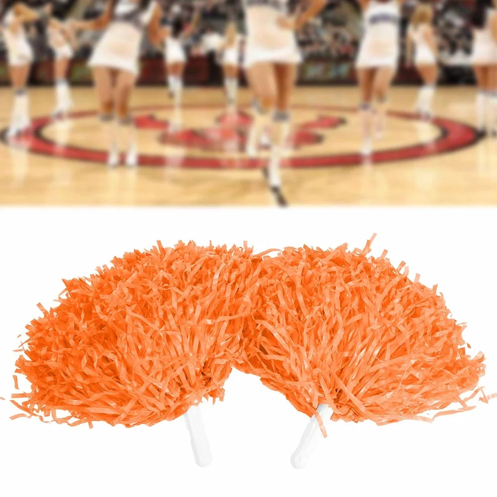 Doping Poms, 4 szt. Kwiat Cheerer Pom Poms Pompony Cheer Pom Poms Modny kostium Cheer Zamiennik akcesoriów do Party Dance Sports (biały)