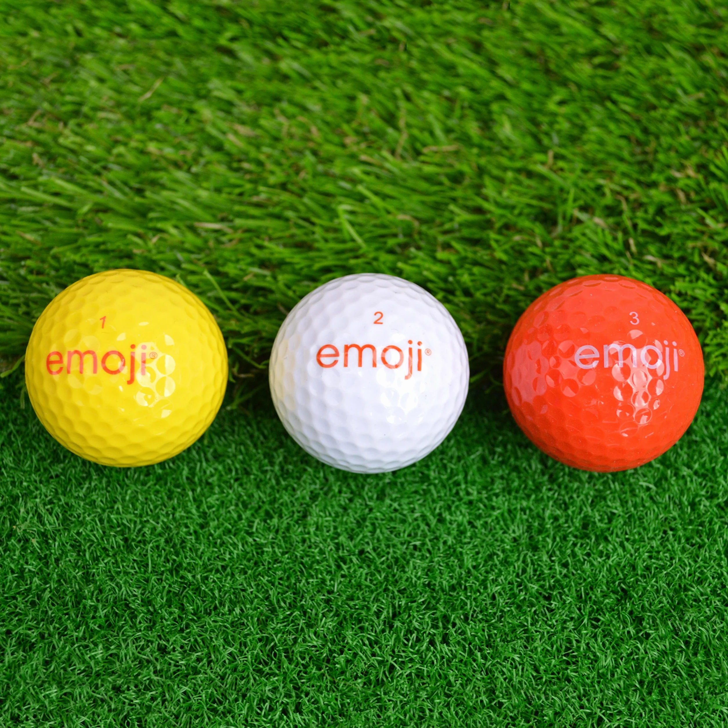 Second Chance Unisex – oficjalne piłki golfowe Emoji (opakowanie 12 sztuk), czerwone, rozmiar uniwersalny