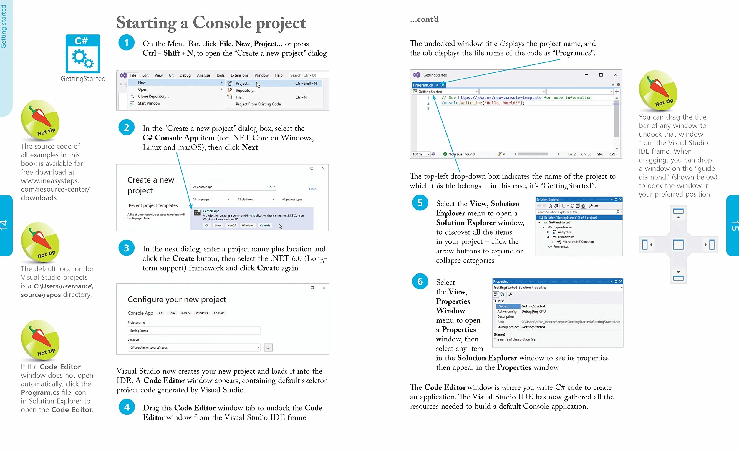 C# Programming in Easy Steps: Modern Coding with C# 10 and .Net 6. Updated for Visual Studio 2022