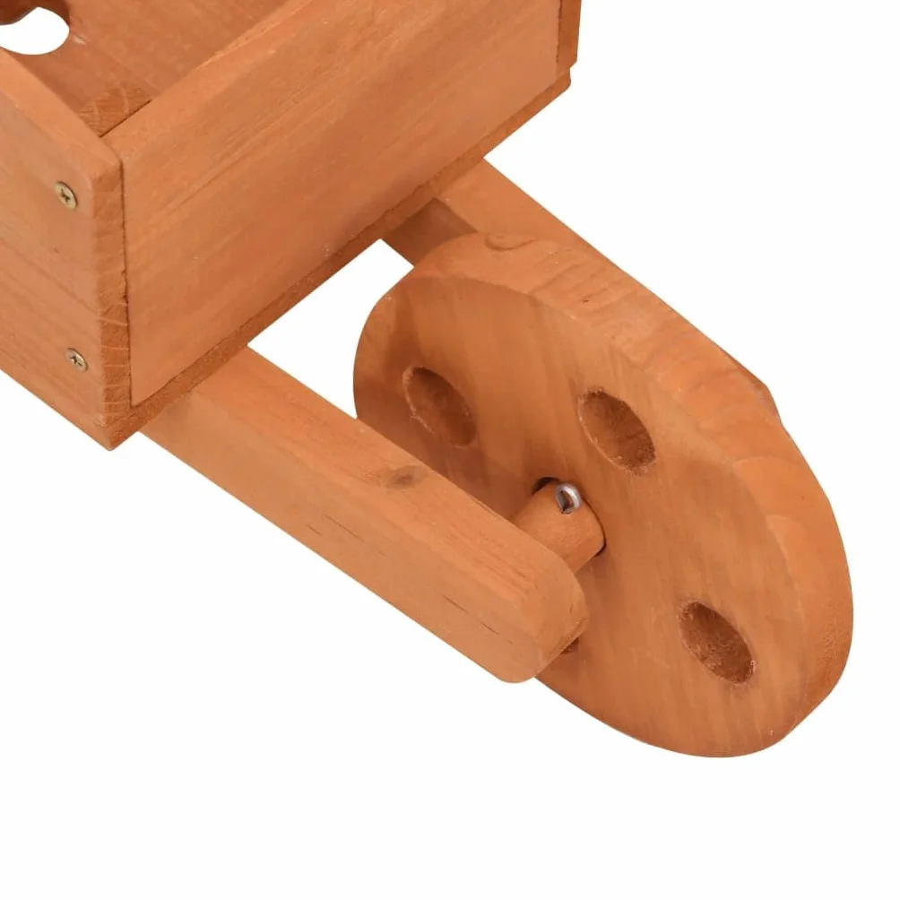 vidaXL Donice w kształcie taczek, 2 szt., 47x15x19 cm, drewno jodłowe, donica, donice na taras, donice drewniane, donica ogrodowa, donice