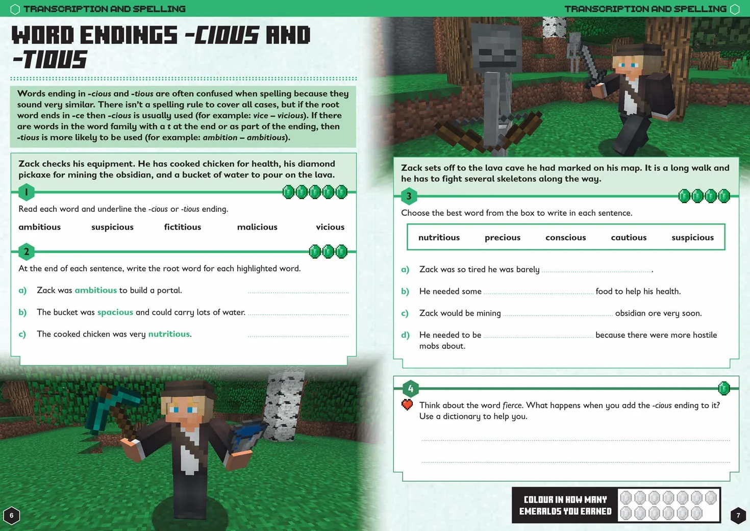 Minecraft English Ages 9-10: Official Workbook