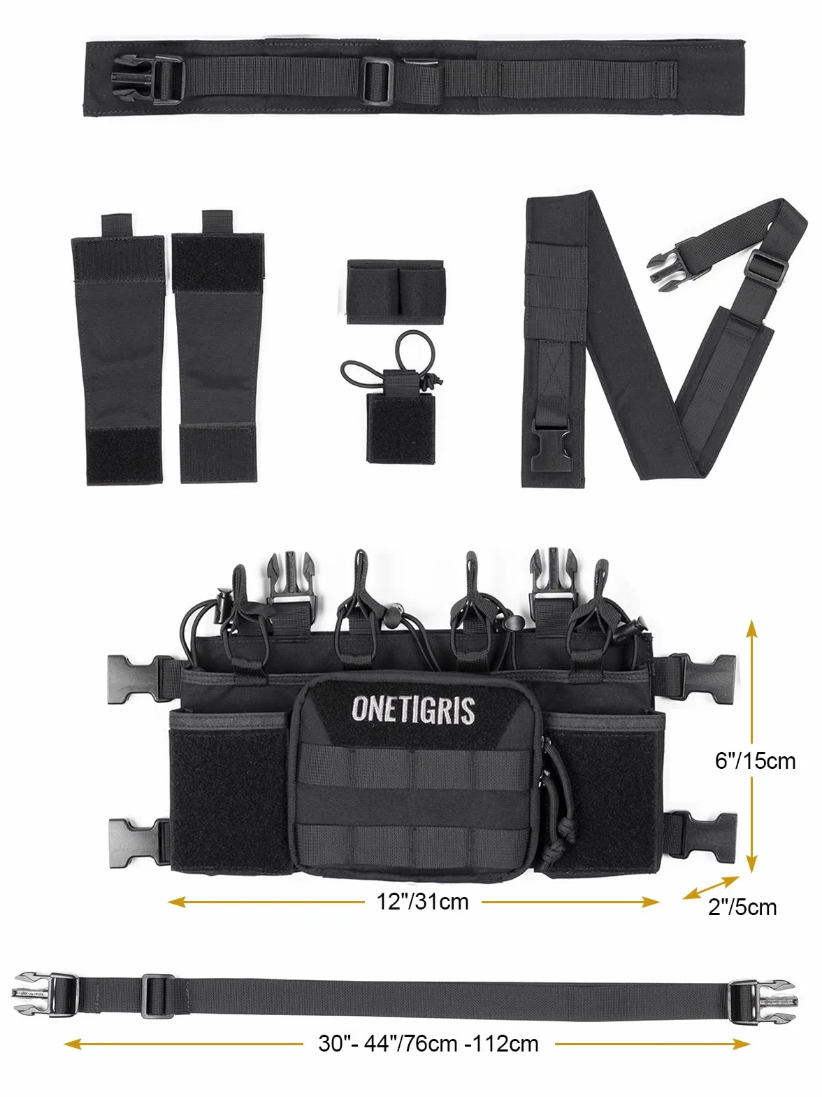 OneTigris Kamizelka Taktyczna Regulowana Wodoszczelna Airsoft