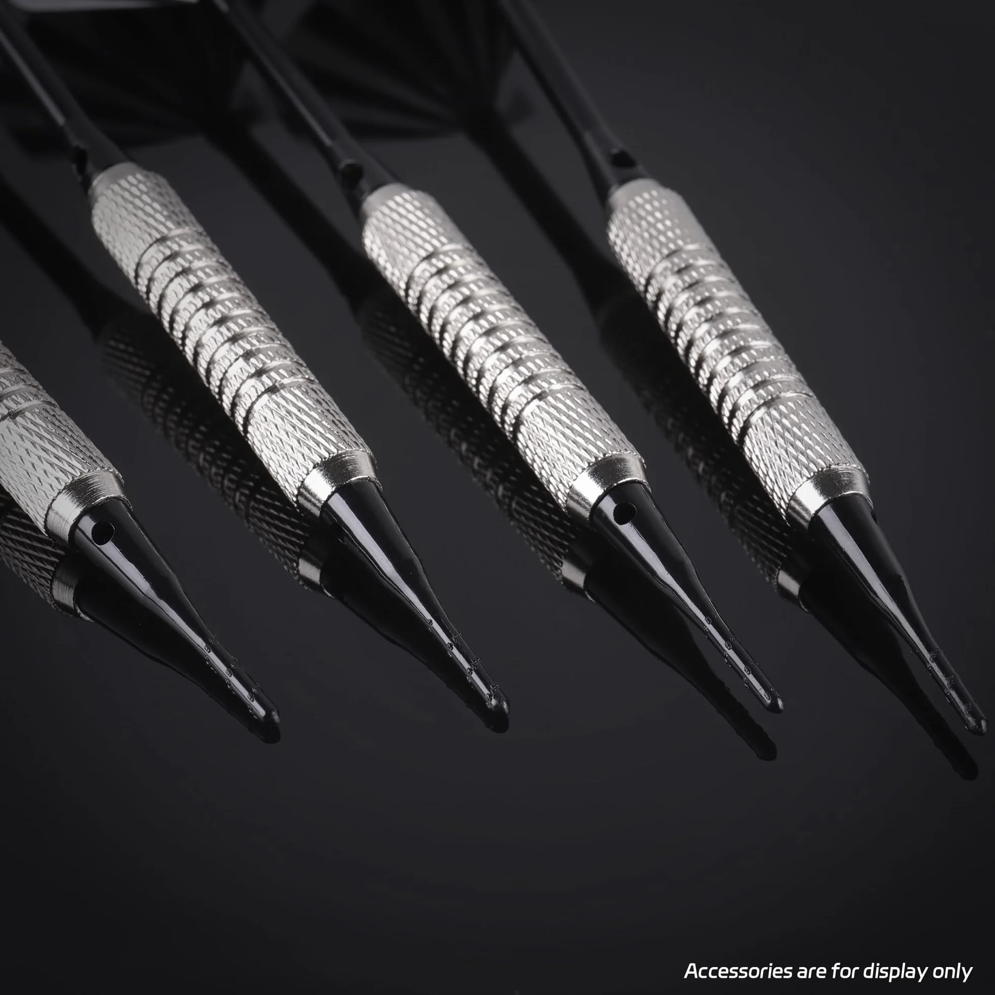 CyeeLife 2BA Thread Soft Tip Dart Point 200 sztuk, akcesoria do rzutek - czarne