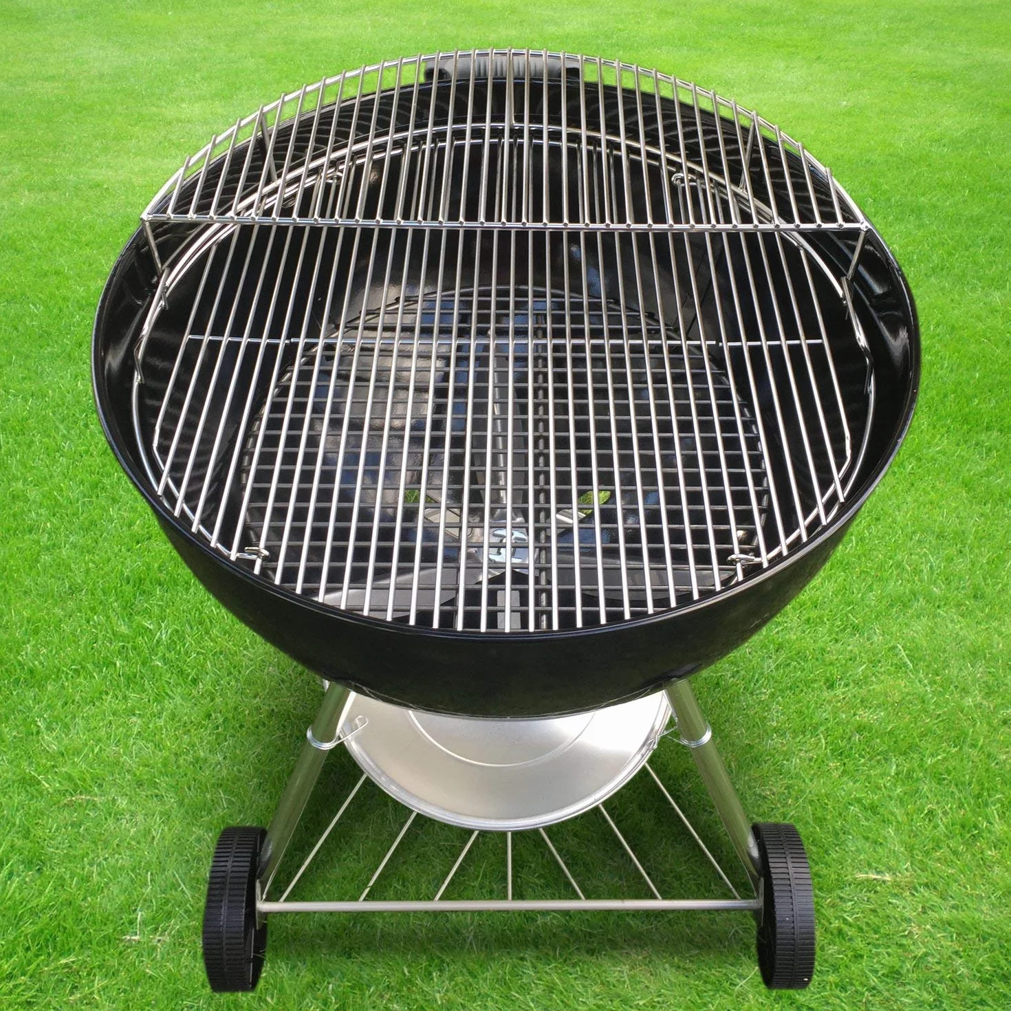 GFTIME 8836 52,3 cm Siatka grzewcza do Weber 57 cm Grill węglowy, chromowane części do grilli węglowych Weber duże jednym dotknięciem, węgiel drzewny Bar-B-Kettle, wędzarnia do wędzenia górskiego