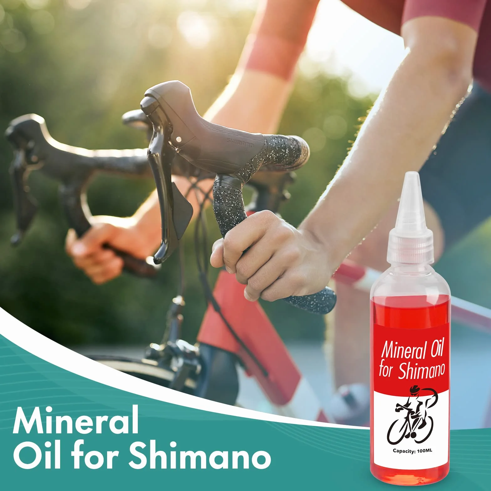 CENOVE Zestaw odpowietrzający do hamulców tarczowych Shimano – olej mineralny do hydraulicznych hamulców tarczowych Shimano