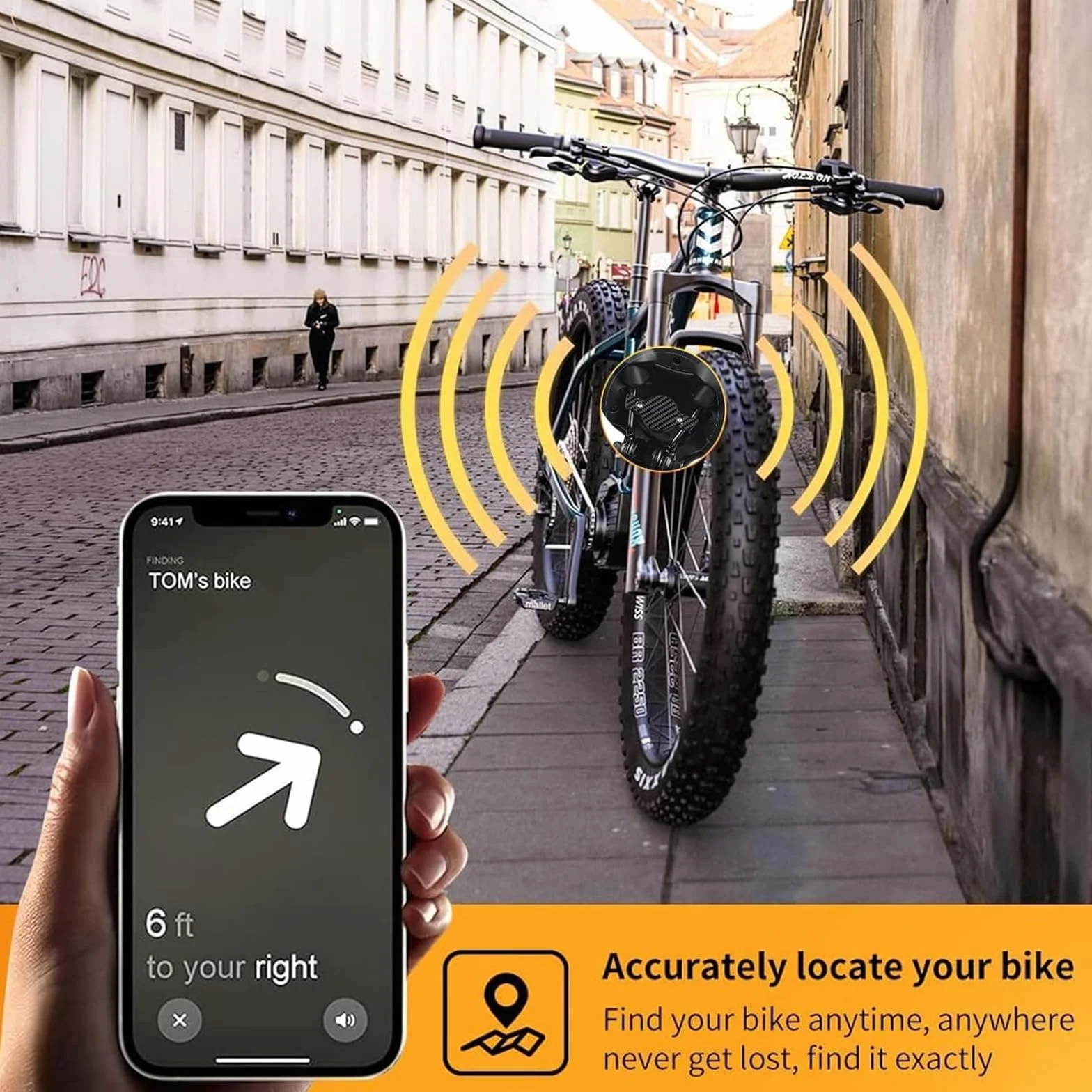 Uchwyt rowerowy AirTag ochrona przed kradzieżą ukryty zestaw montażowy