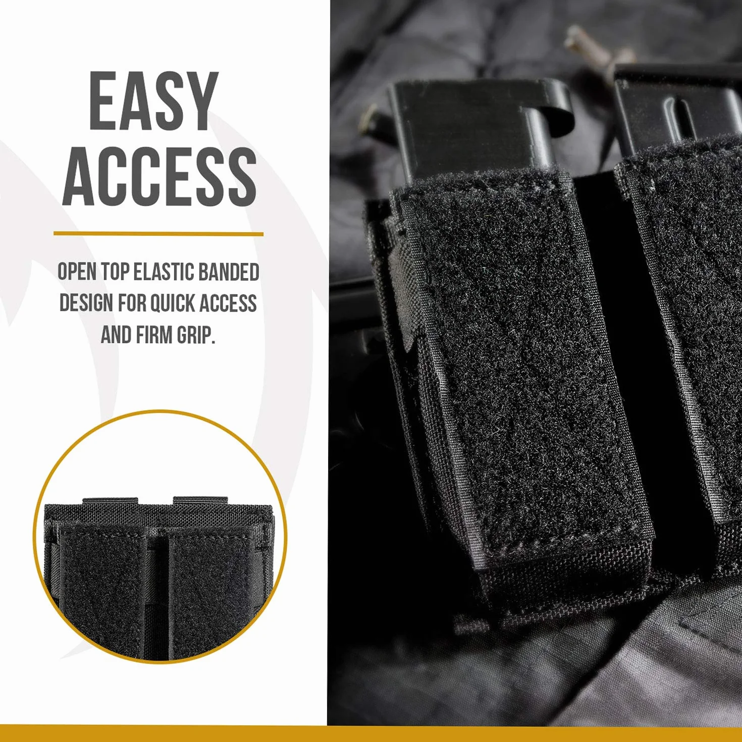 OneTigris MOLLE Taktyczny Torba na Magazynek 1/2 Mag Pouch do M1911/92F/GLOCK