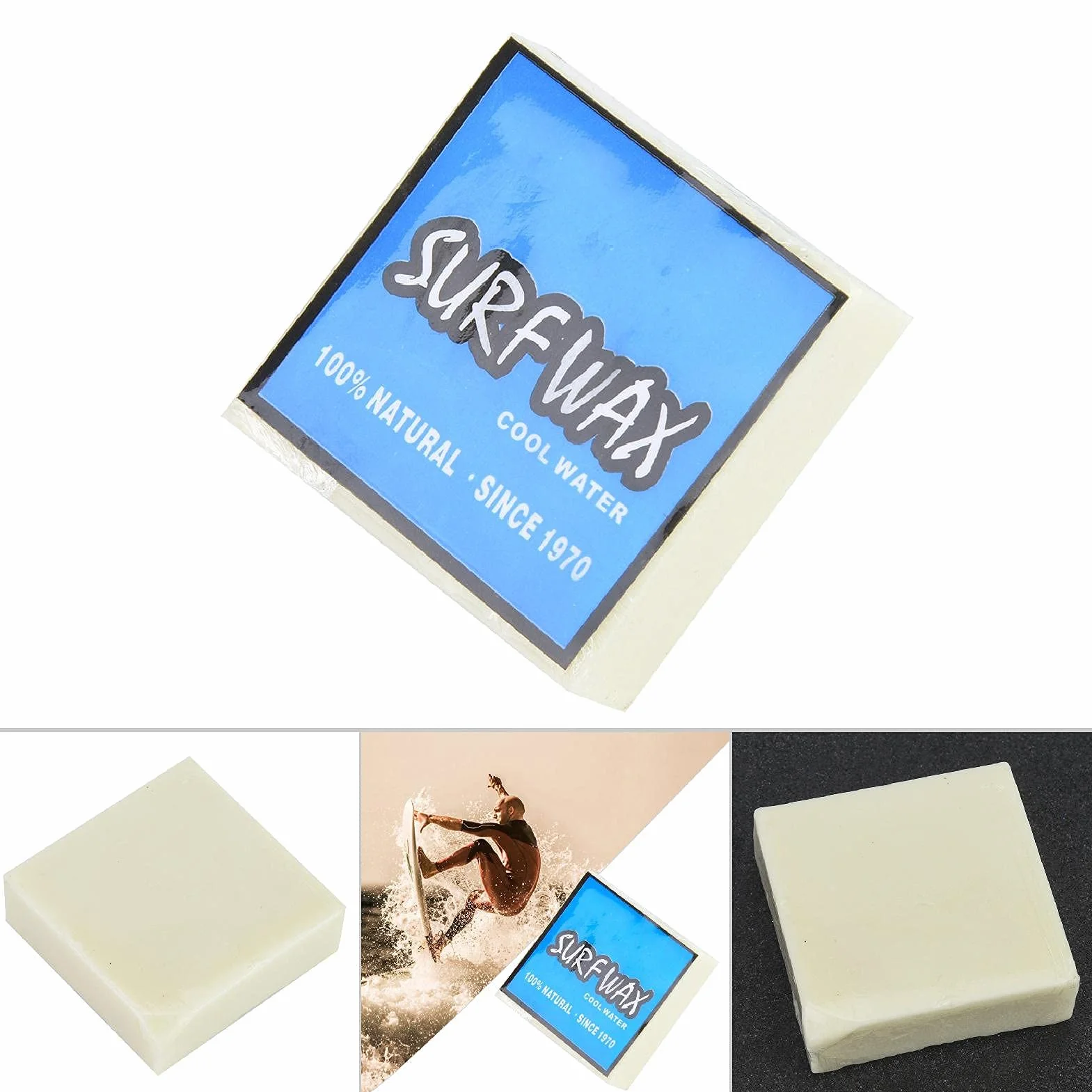 Alomejor Surf Wax Surfboard Wax Wosk do surfowania Wosk skateboardowy Antypoślizgowy trwały do deski surfingowej na nartach i deskorolce