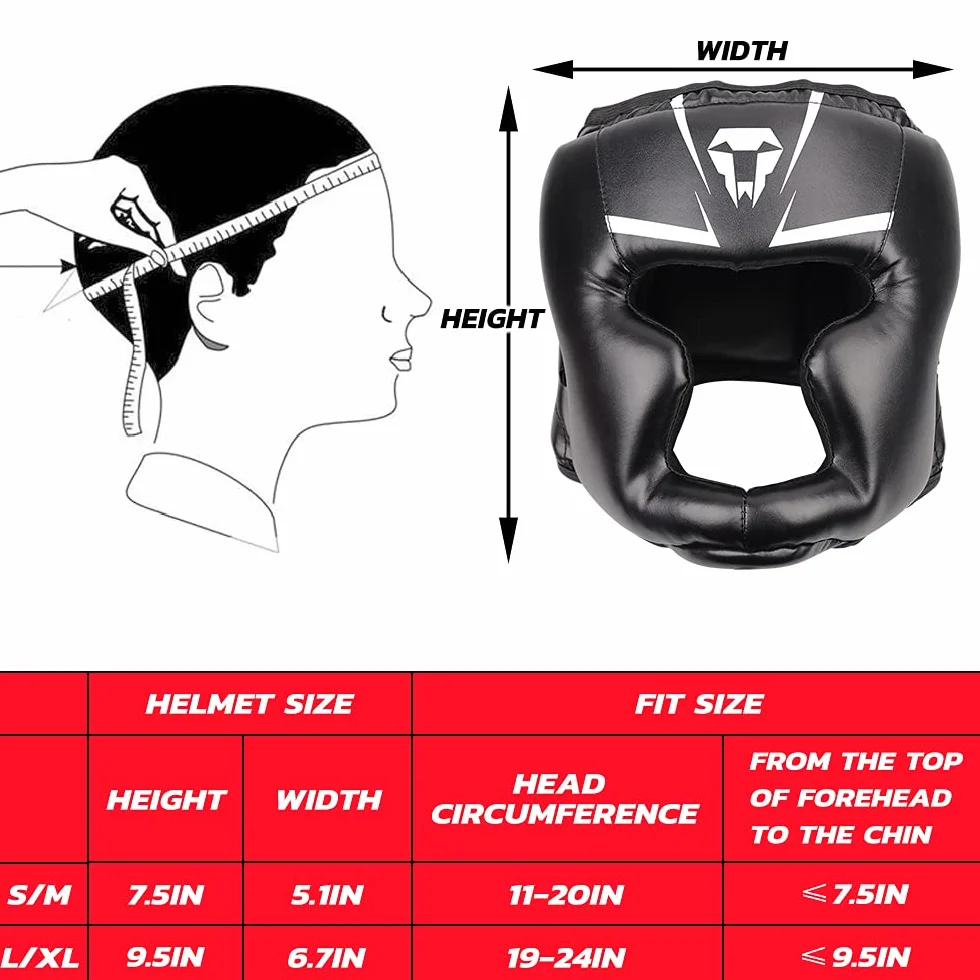 LangRay Kask bokserski z siatką do kickboxingu, sparingu, karate i taekwondo